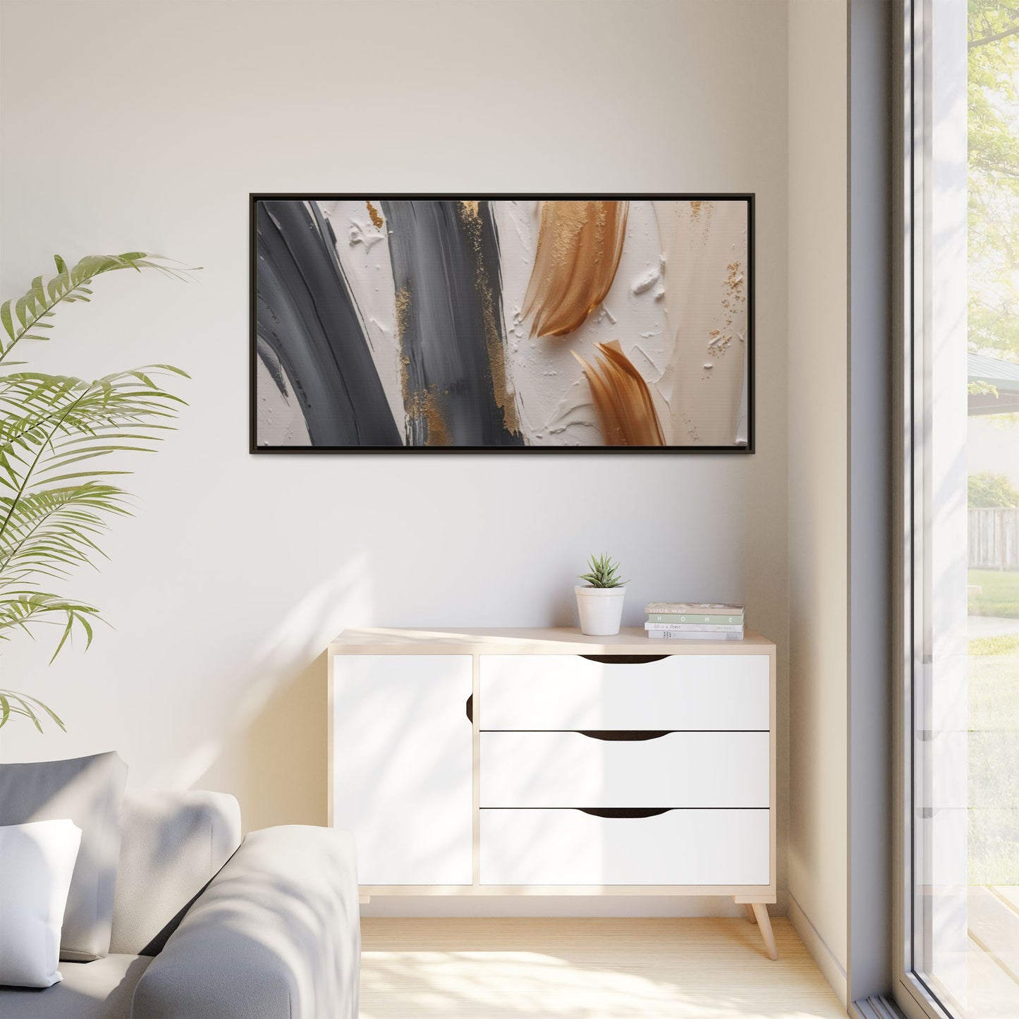 Matte Canvas, Framed (Multi-color)