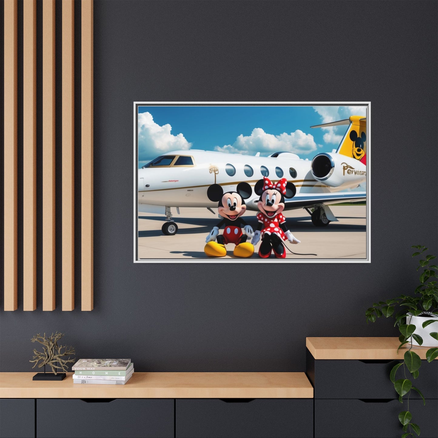 Mickey & Minnie Jetsetter Canvas Art