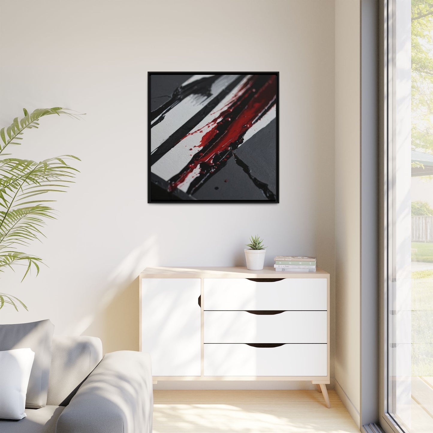 Matte Canvas, Framed (Multi-color)