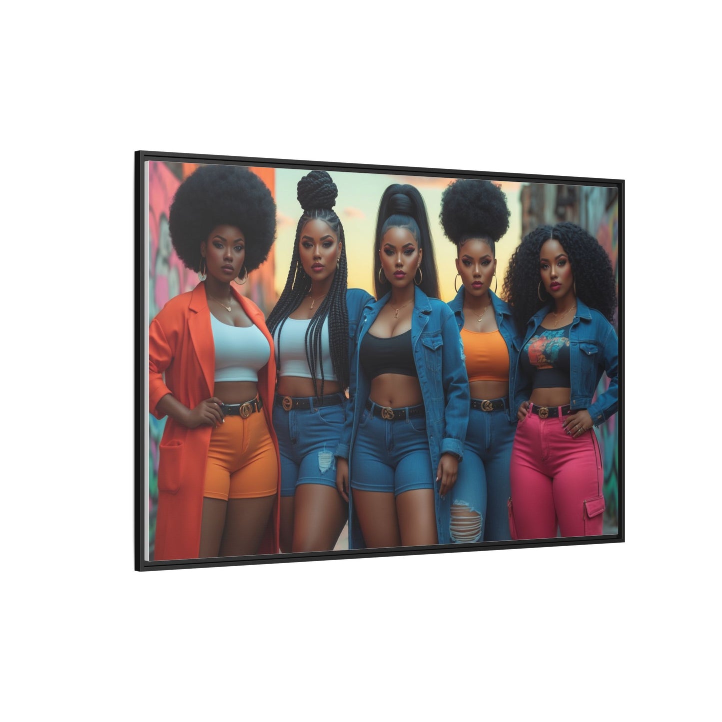 Matte Canvas, Framed (Multi-color)