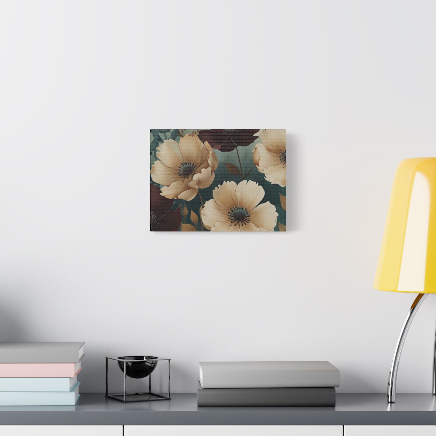Floral Satin Canvas Art | Nature-Inspired Wall Décor