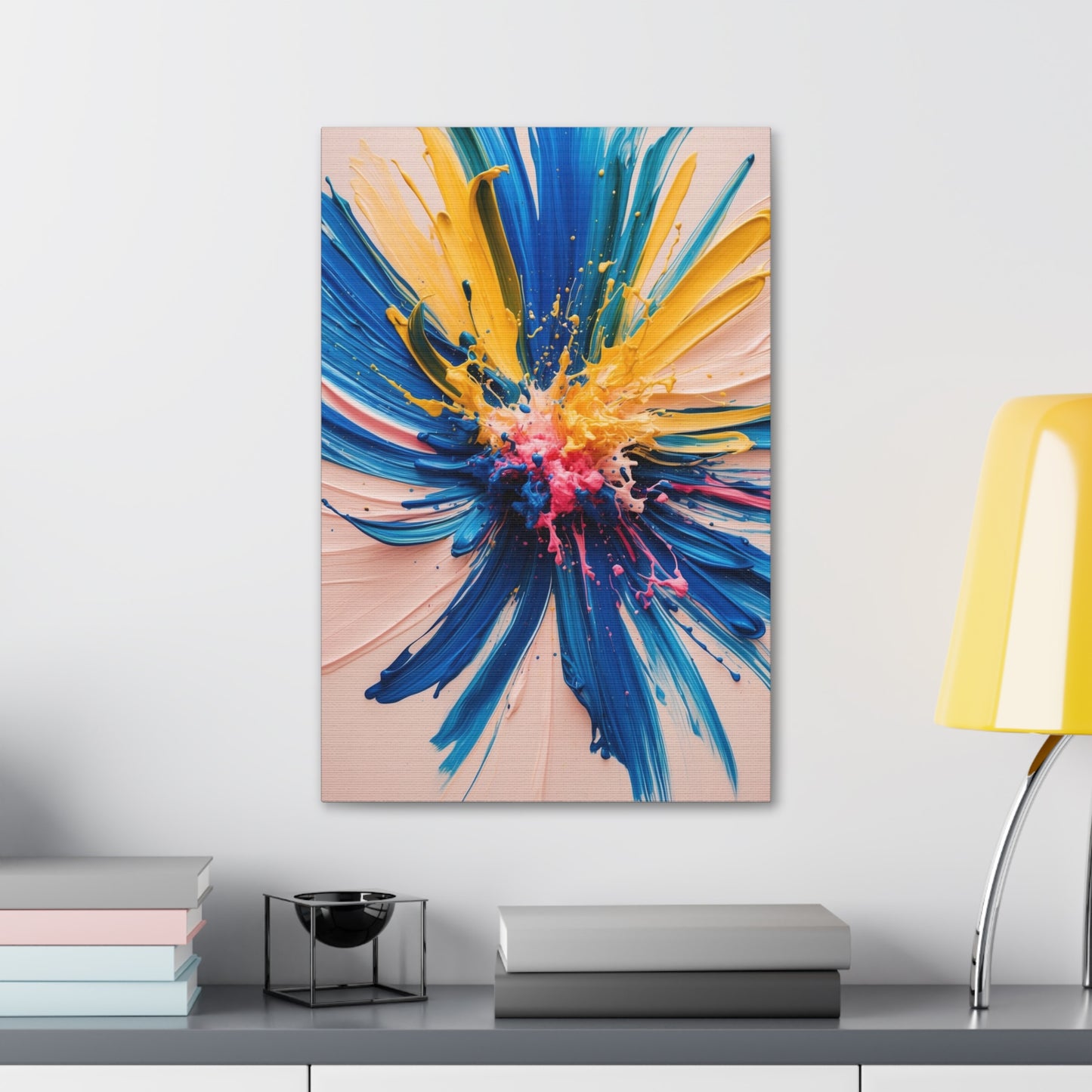 Vibrant Abstract Canvas Art - Color Explosion Wall Decor