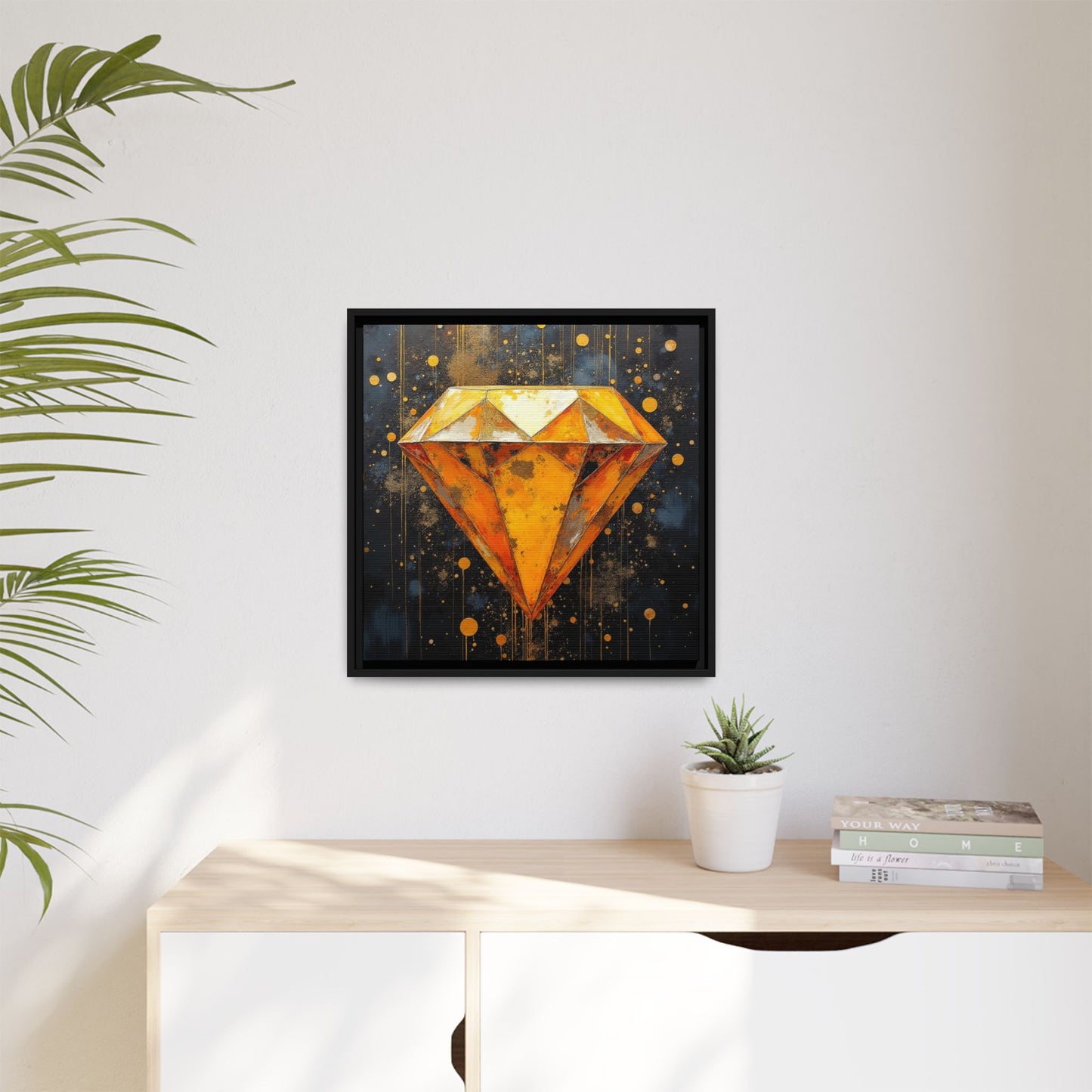 Matte Canvas, Framed (Multi-color)