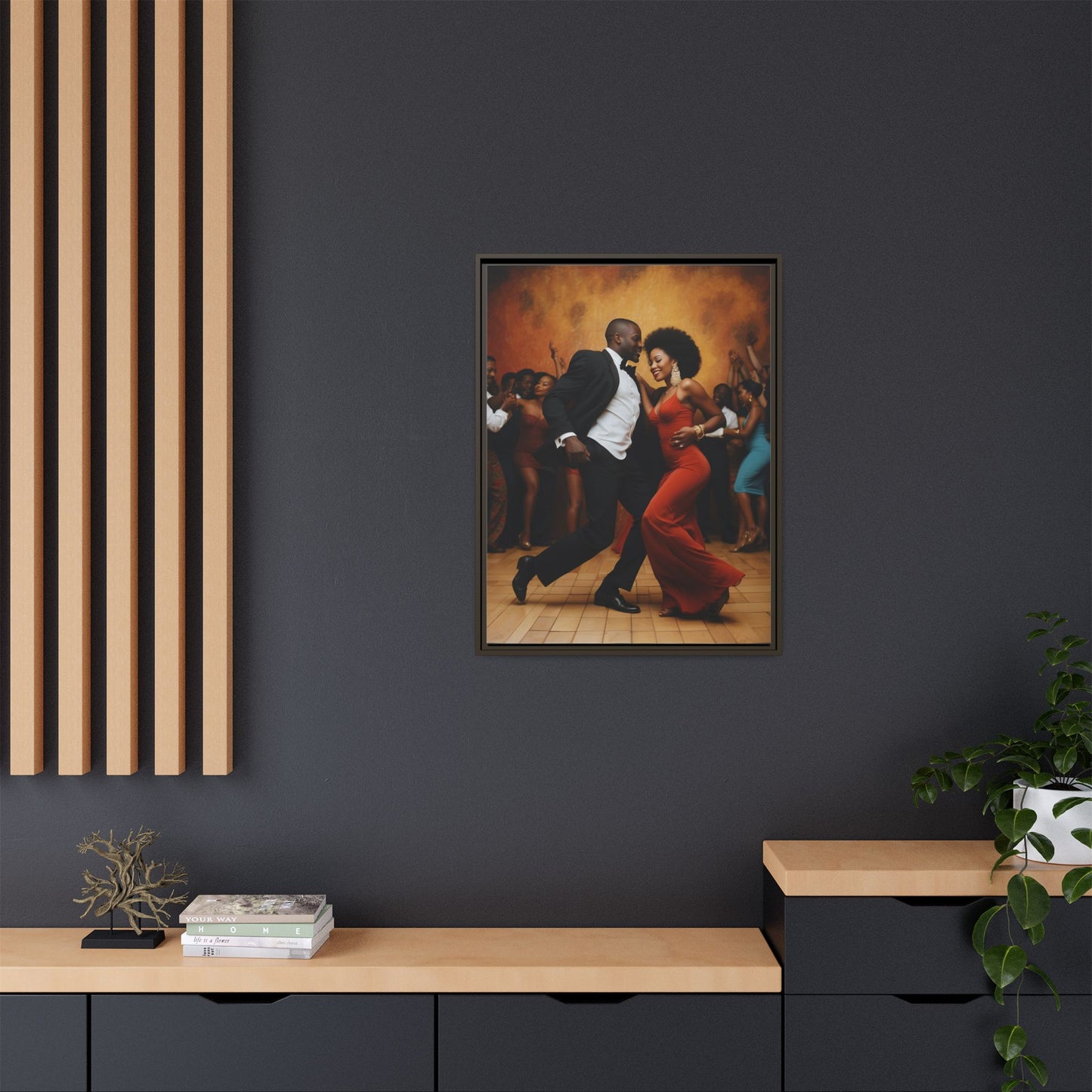 Matte Canvas, Framed (Multi-color)