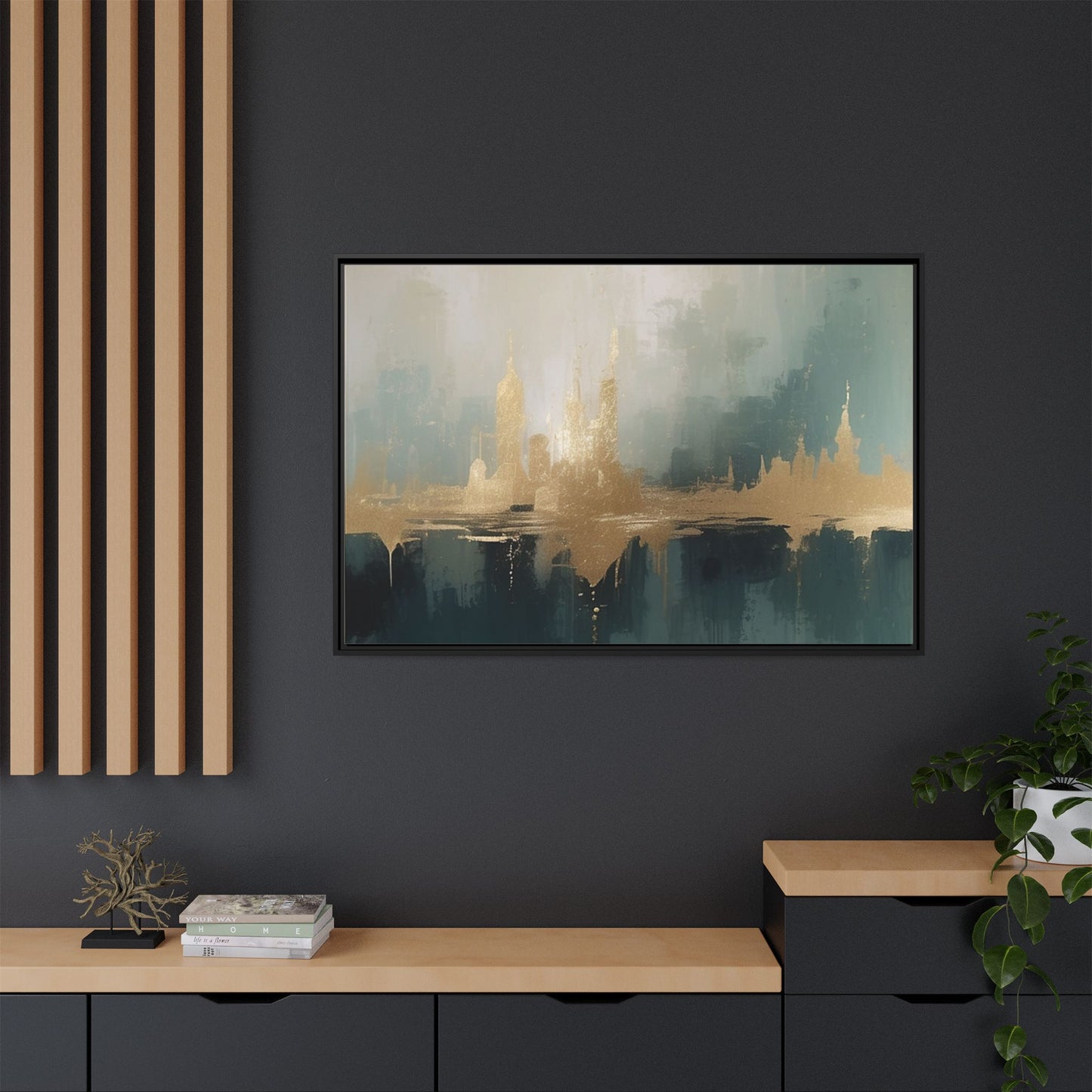 Matte Canvas, Framed (Multi-color)