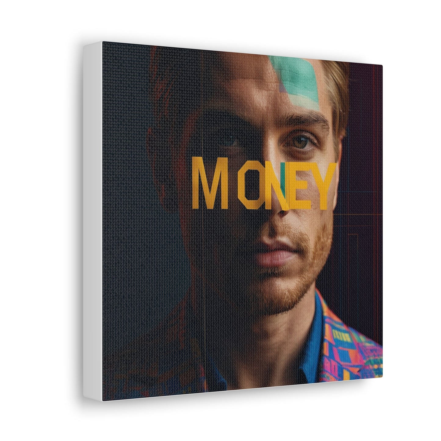 Inspirational Canvas Gallery Wrap - 'MONEY' Wall Art for Modern Spaces