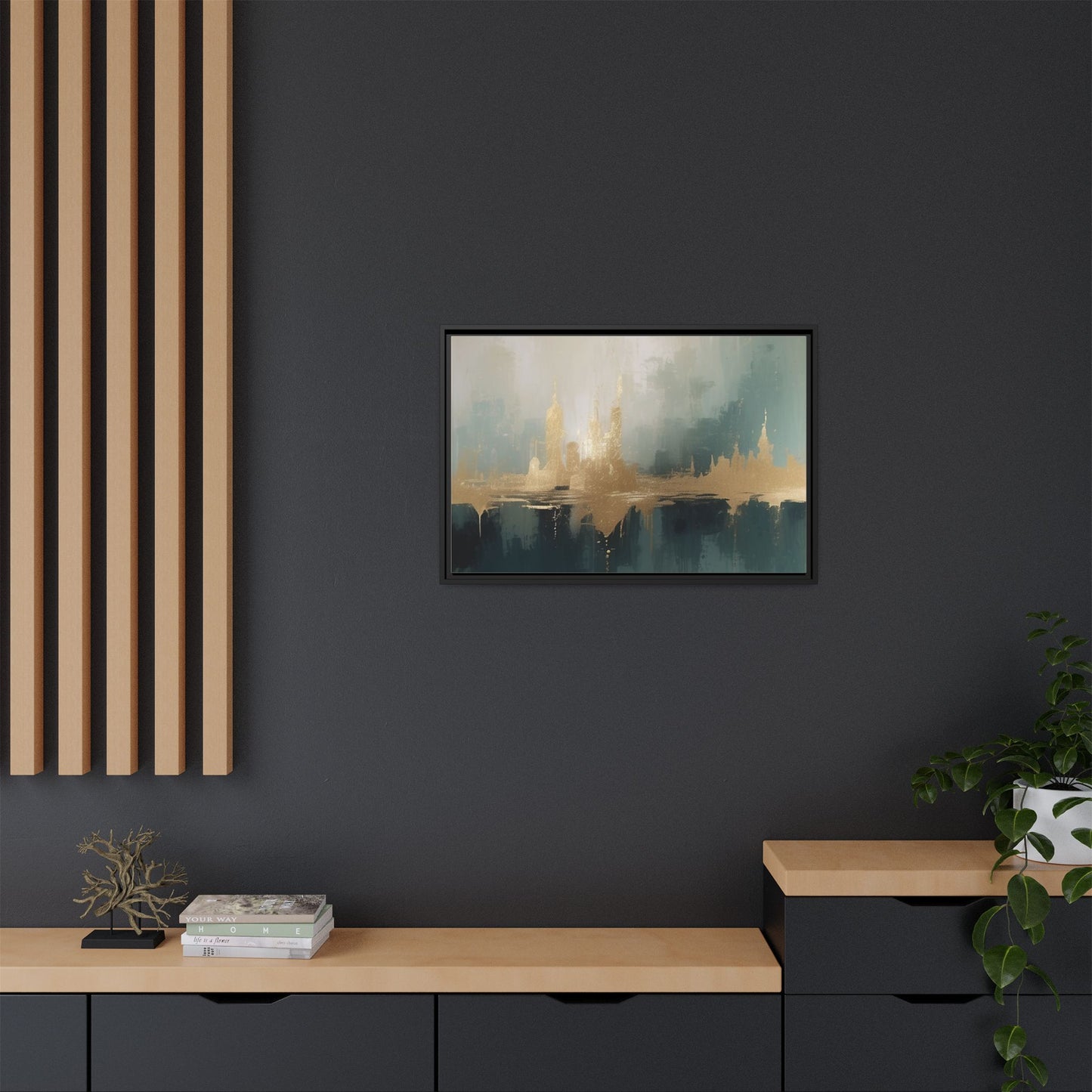 Matte Canvas, Framed (Multi-color)