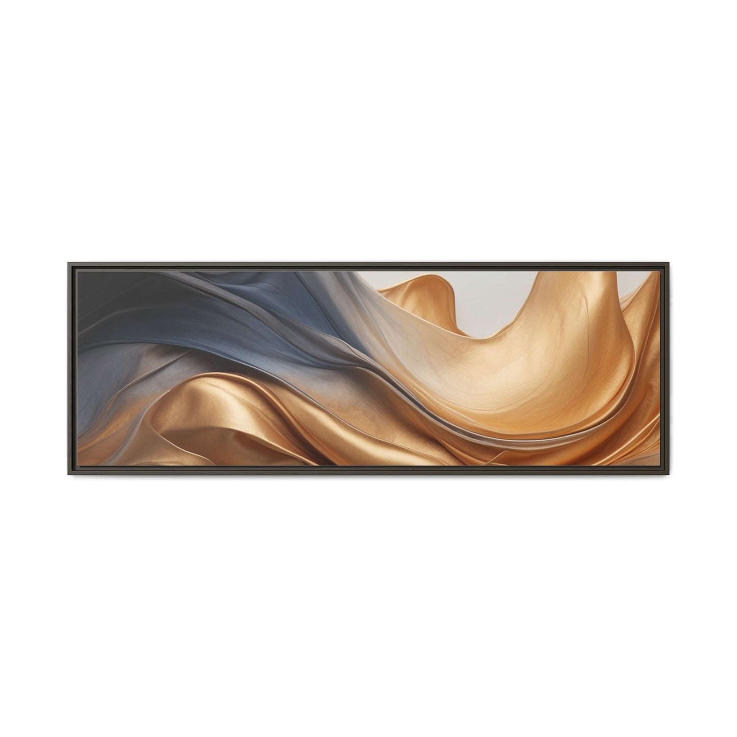 Abstract Matte Canvas Art Print - Framed Multi-color Wall Decor
