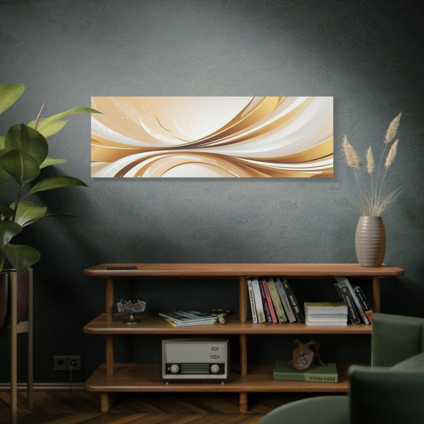 Elegant Abstract Canvas Wall Art - Stretched Matte Decor