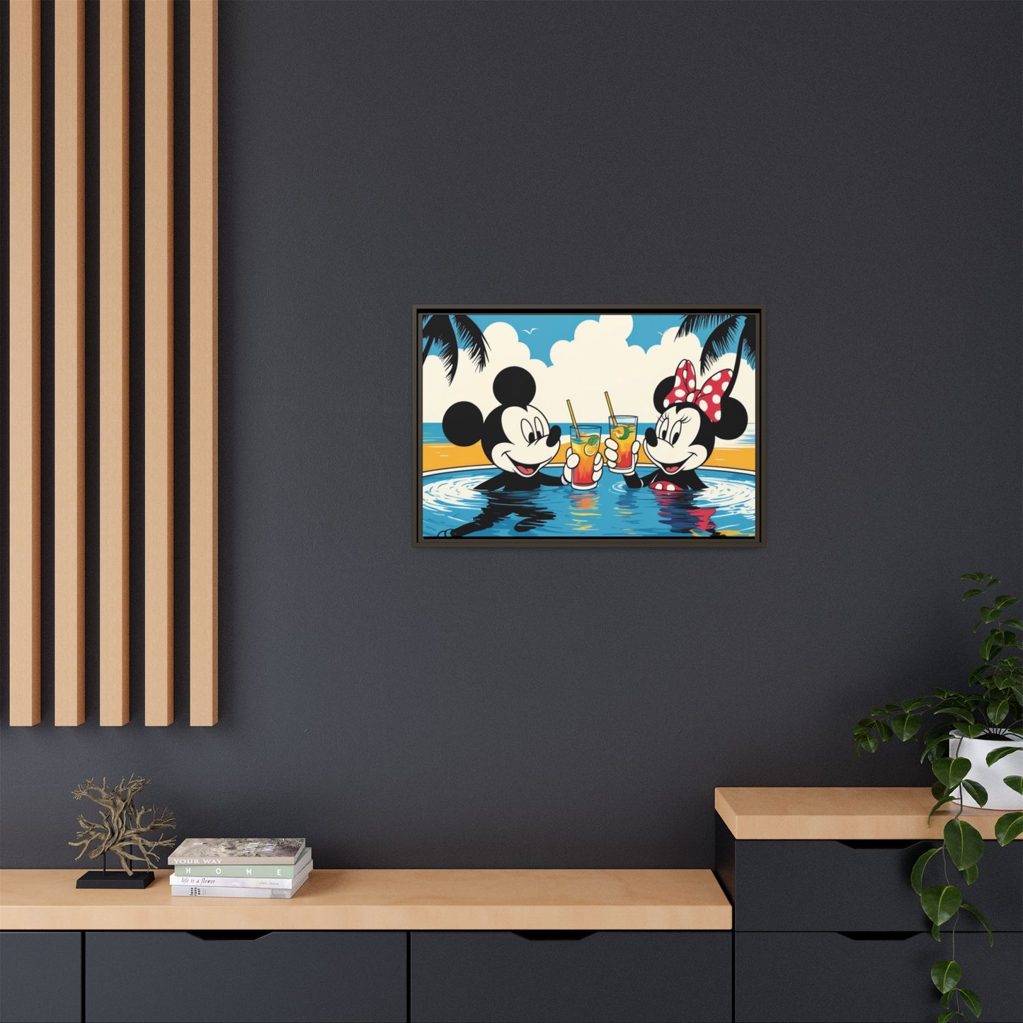 Matte Canvas, Framed (Multi-color)