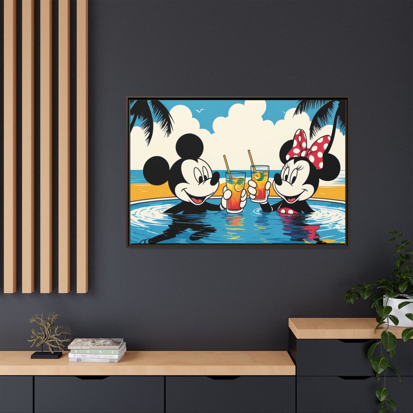 Matte Canvas, Framed (Multi-color)