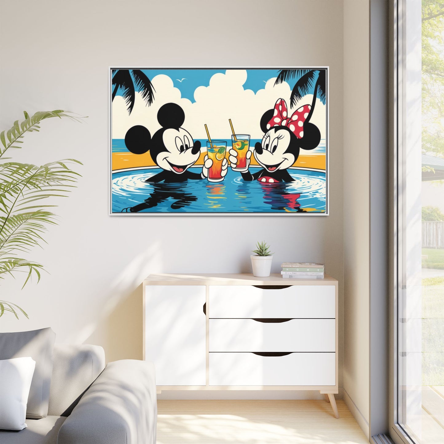 Matte Canvas, Framed (Multi-color)