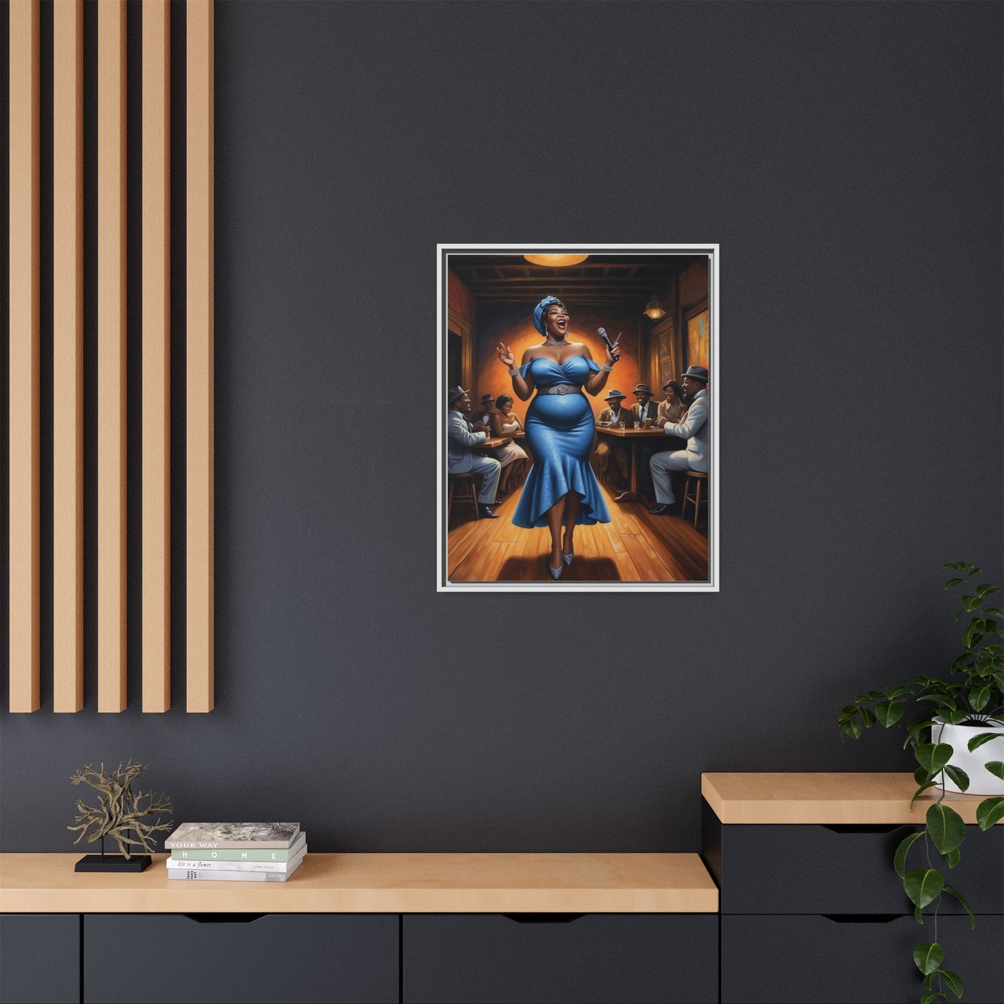 Matte Canvas, Framed (Multi-color)