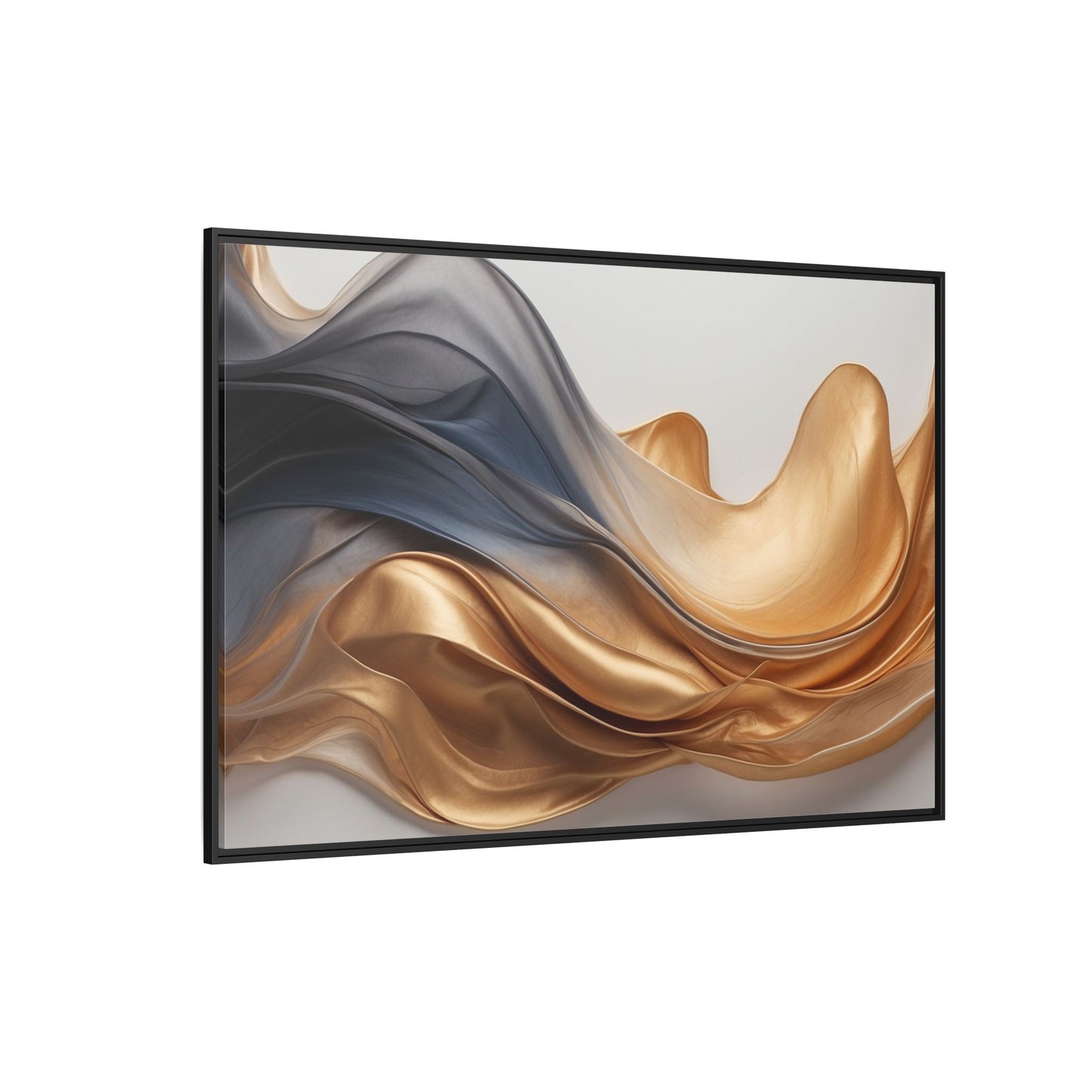 Abstract Matte Canvas Art Print - Framed Multi-color Wall Decor