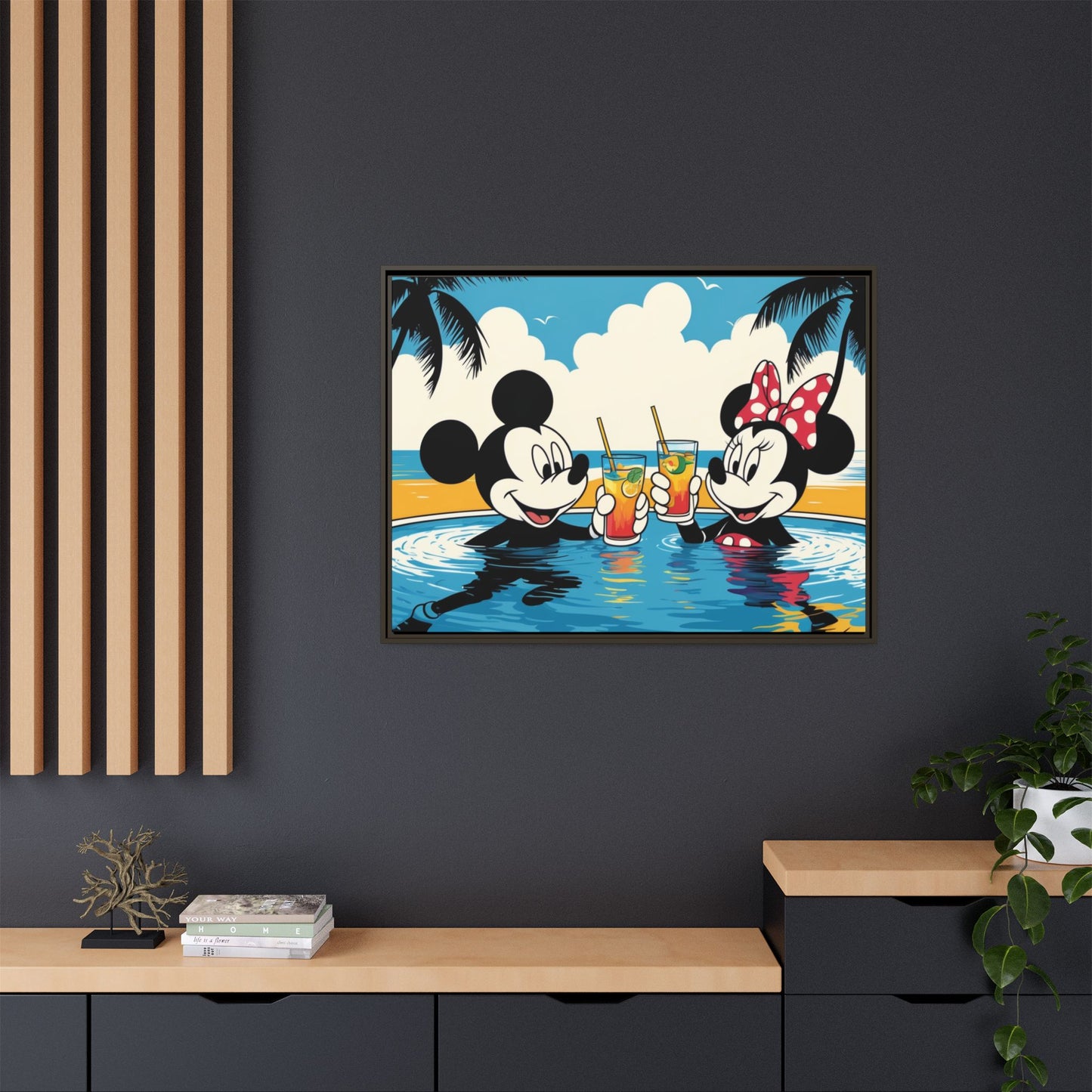 Matte Canvas, Framed (Multi-color)