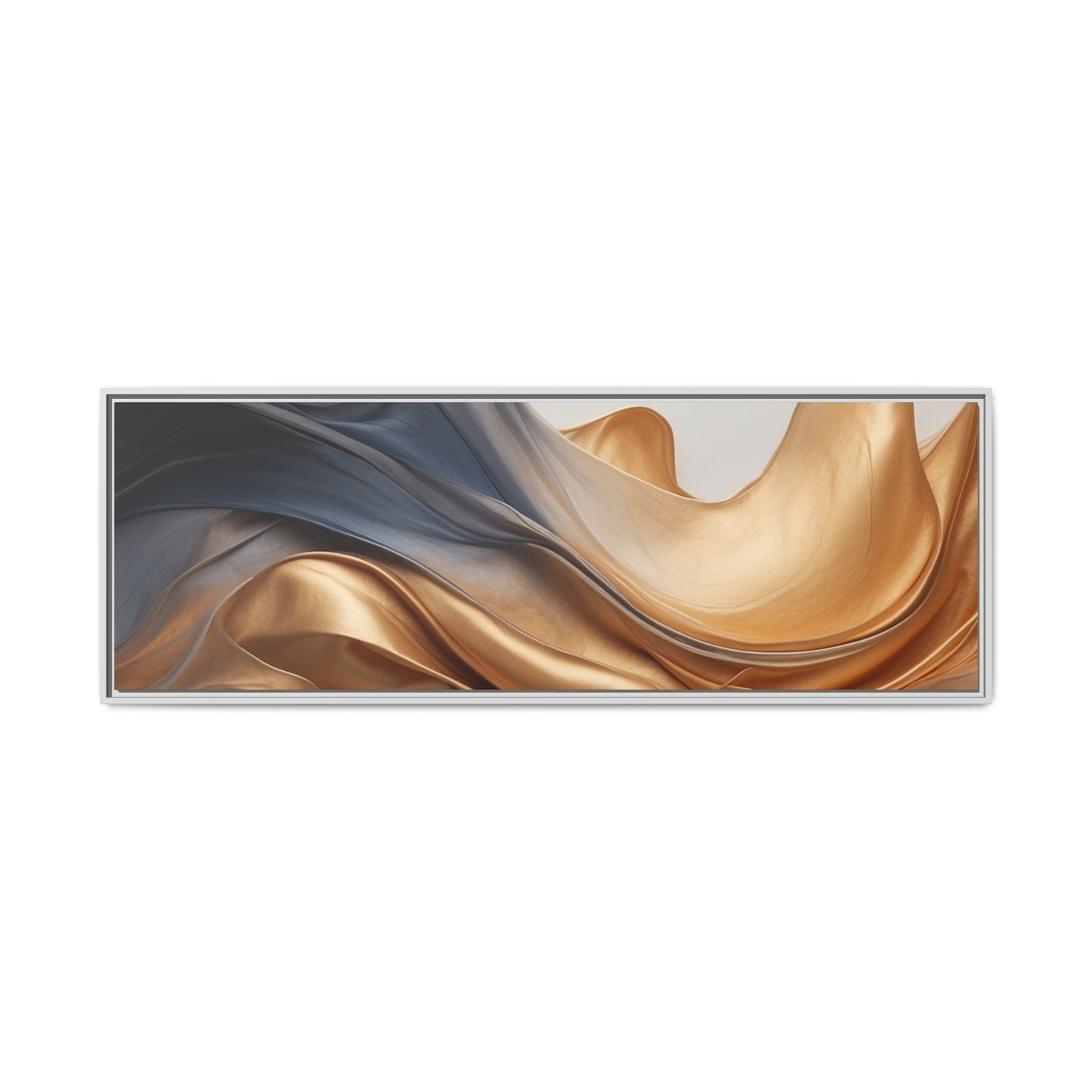 Abstract Matte Canvas Art Print - Framed Multi-color Wall Decor
