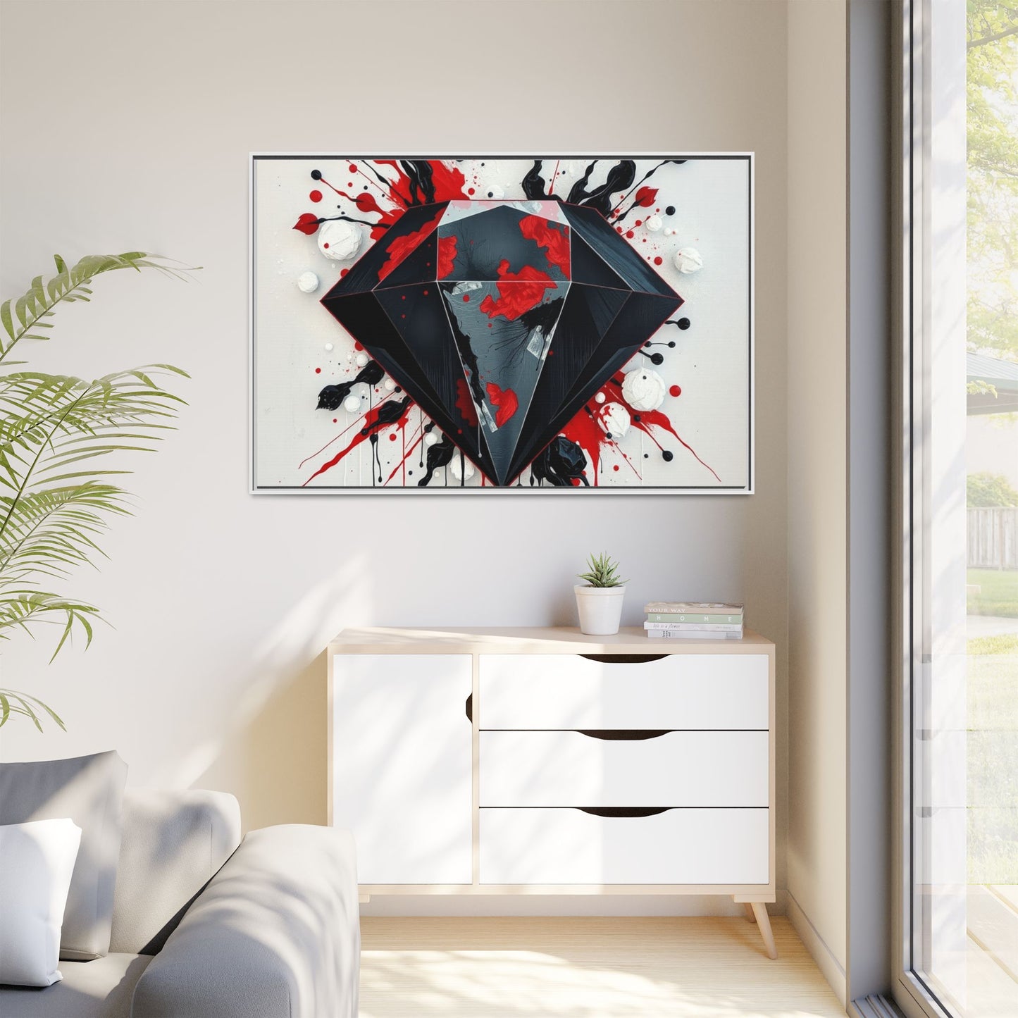 Matte Canvas, Framed (Multi-color)