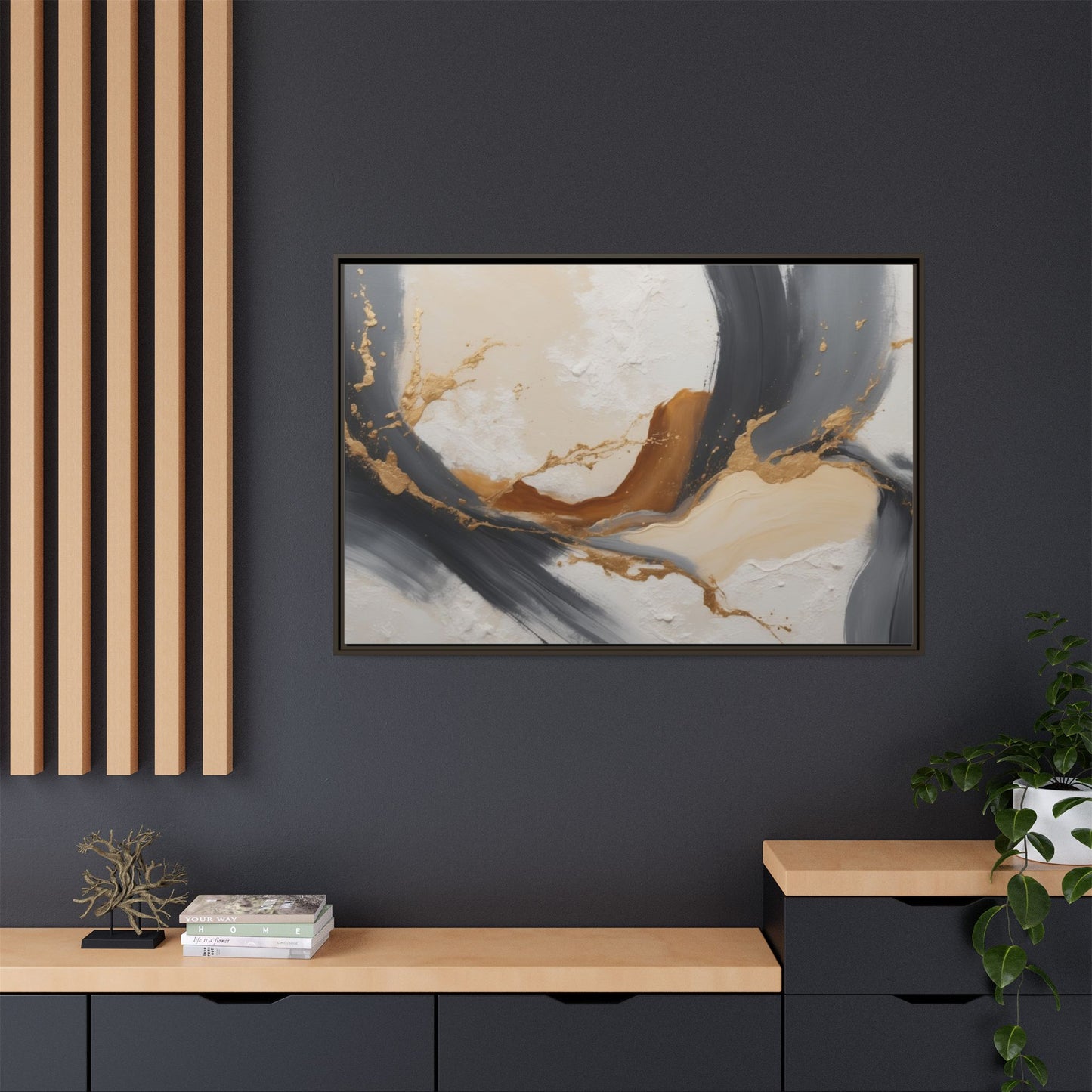 Matte Canvas, Framed (Multi-color)