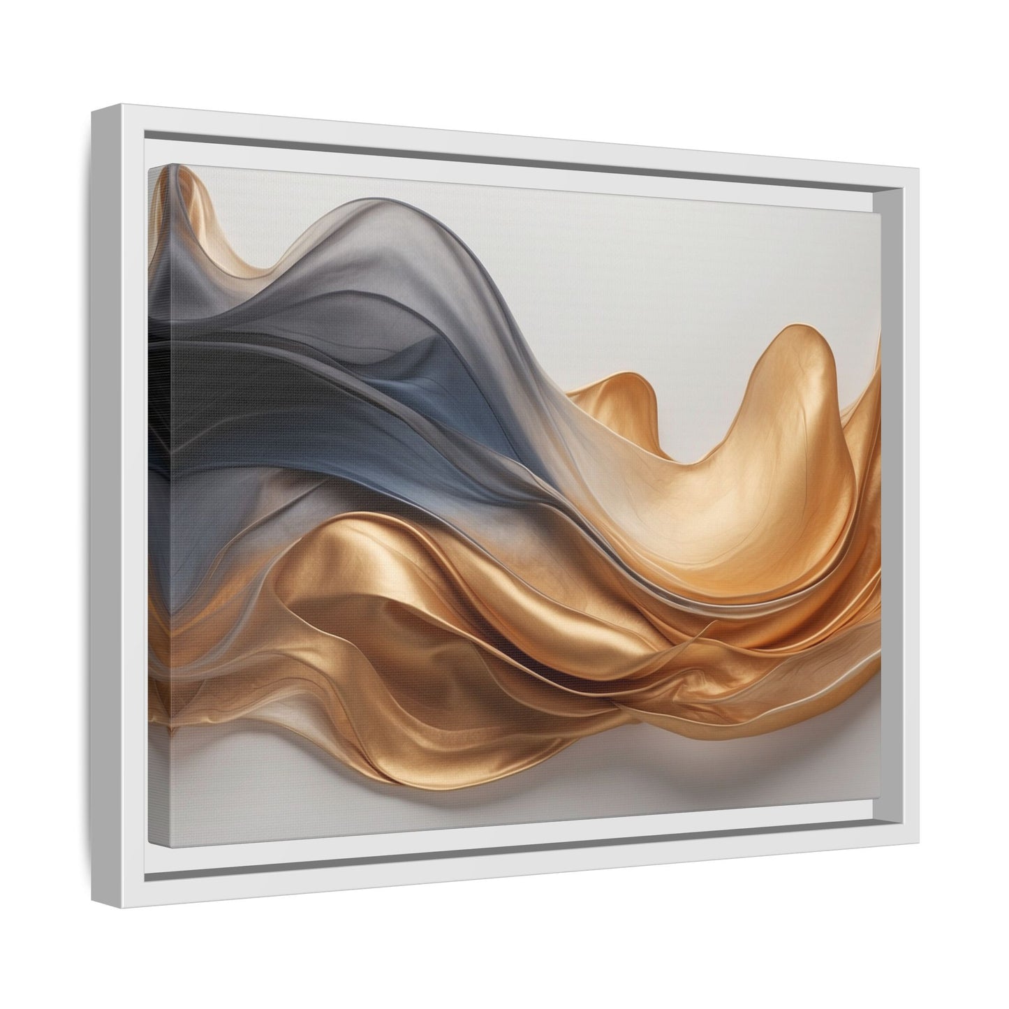 Abstract Matte Canvas Art Print - Framed Multi-color Wall Decor