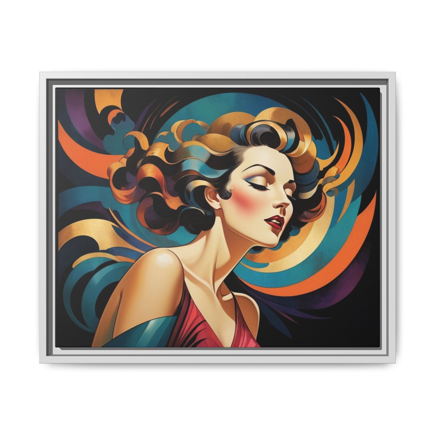 Matte Canvas, Framed (Multi-color)