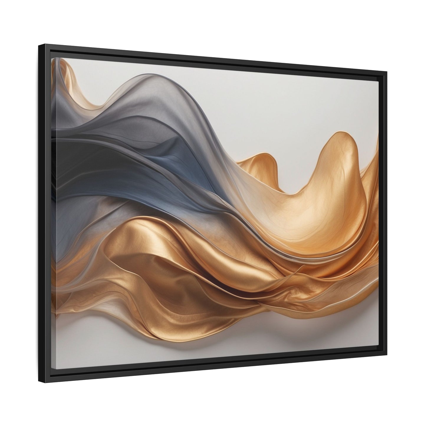 Abstract Matte Canvas Art Print - Framed Multi-color Wall Decor