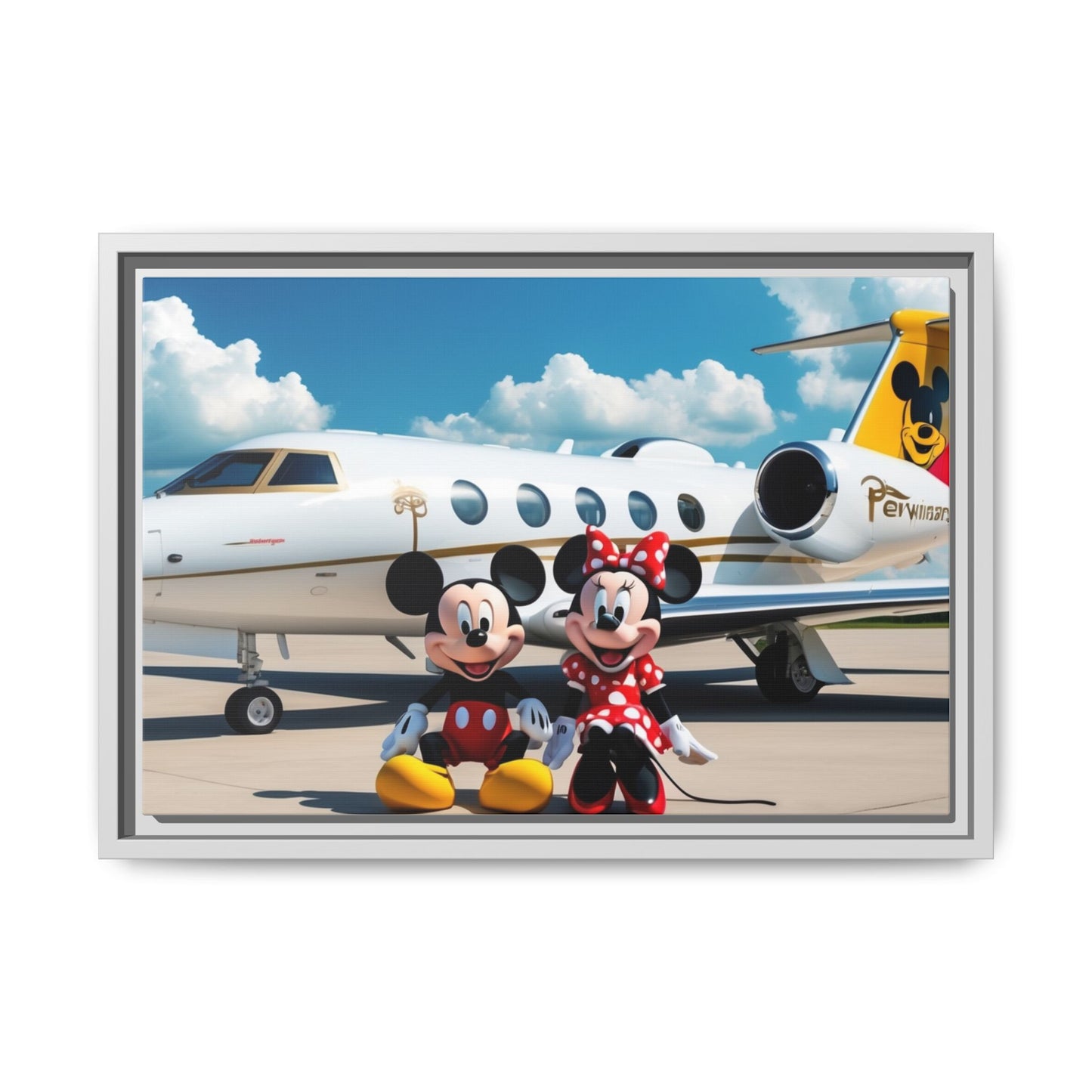 Mickey & Minnie Jetsetter Canvas Art