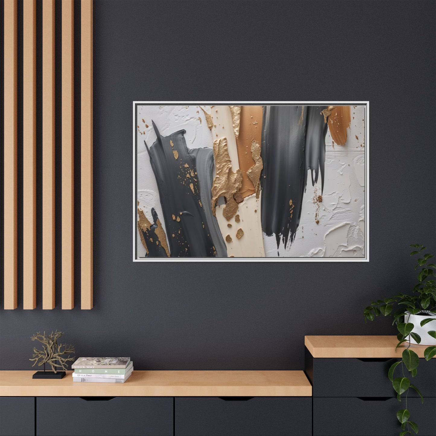 Matte Canvas, Framed (Multi-color)