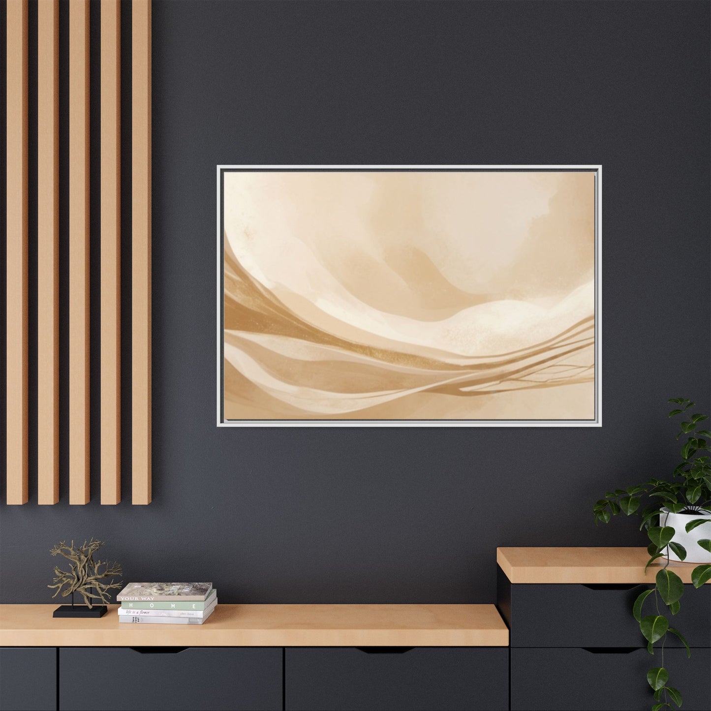 Matte Canvas, Framed (Multi-color)