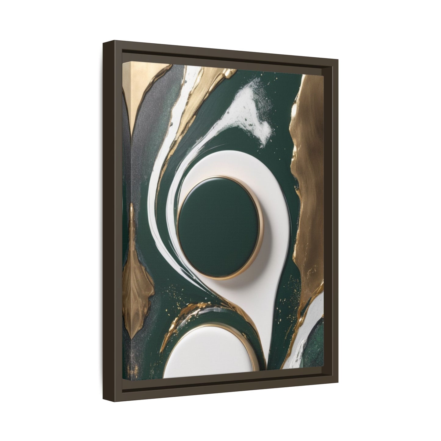 Elegant Abstract Framed Canvas Art - Modern Multi-Color Home Decor
