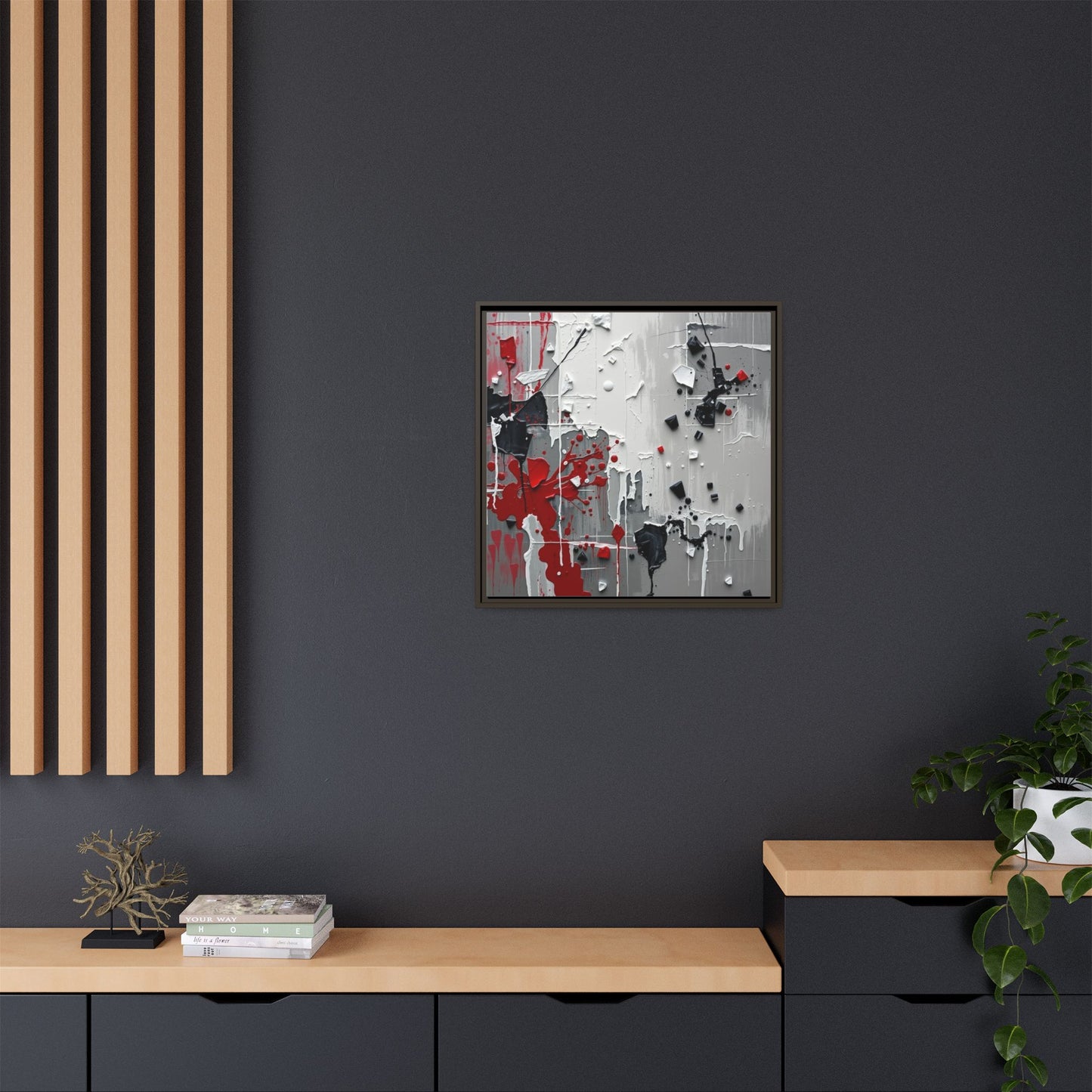 Matte Canvas, Framed (Multi-color)