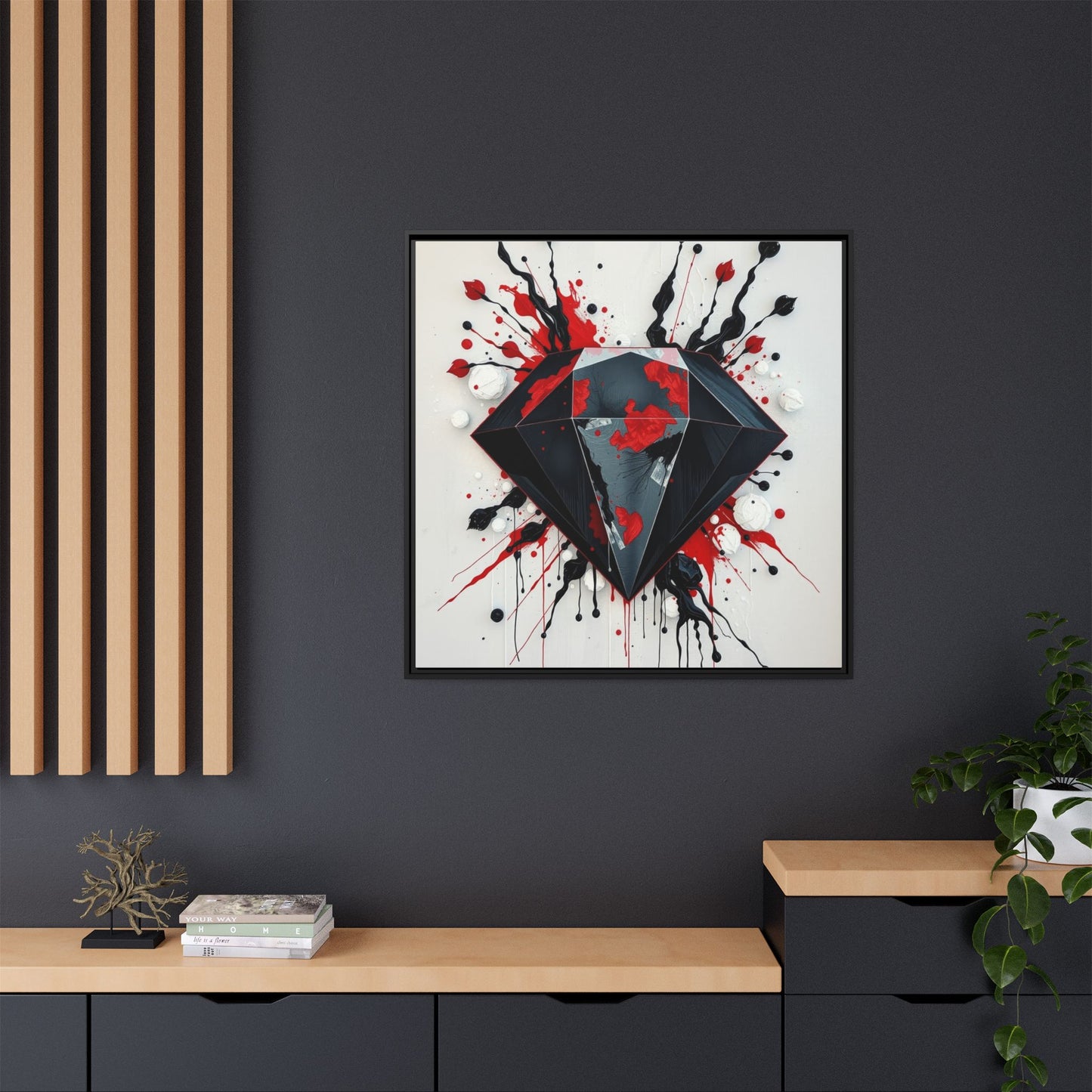 Matte Canvas, Framed (Multi-color)