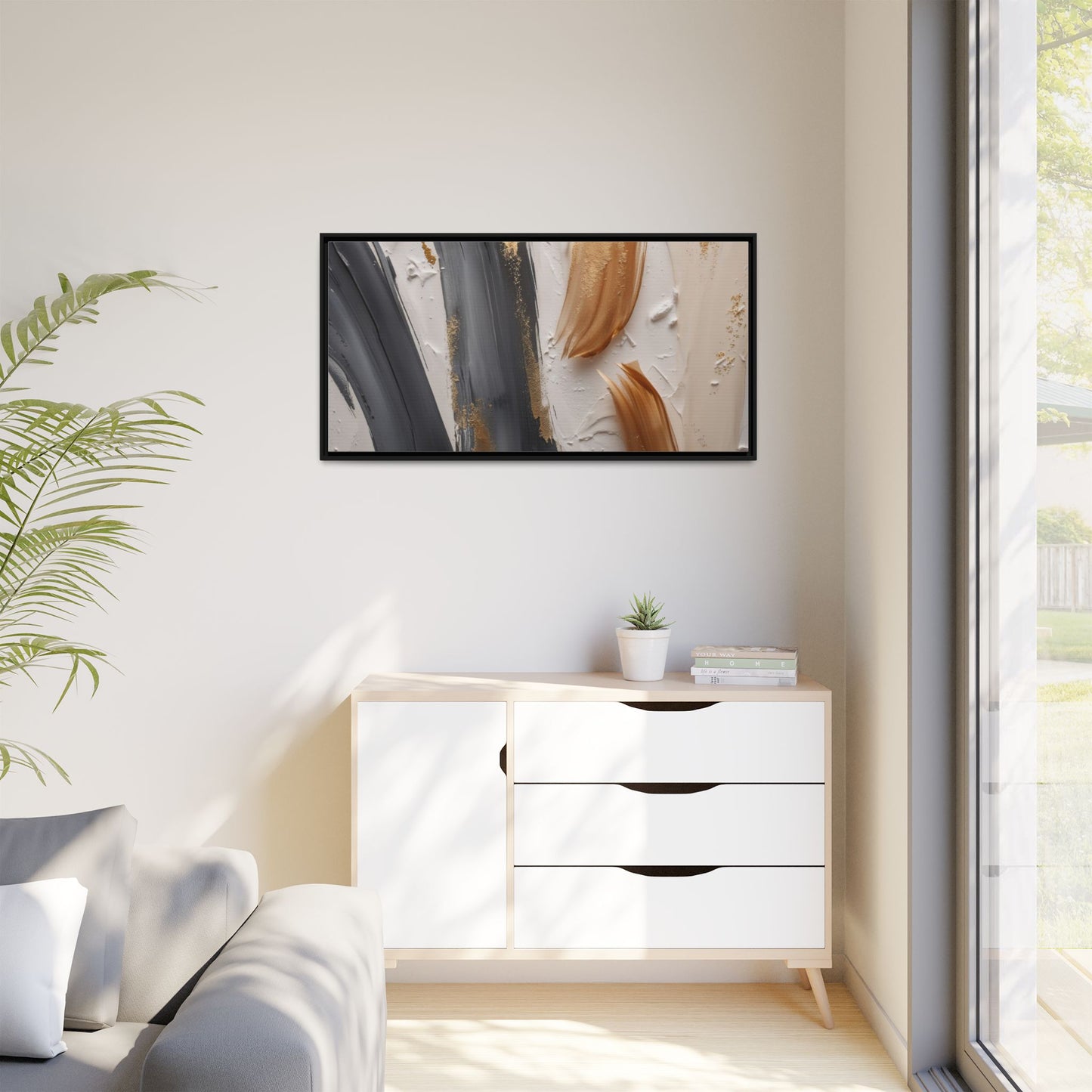 Matte Canvas, Framed (Multi-color)