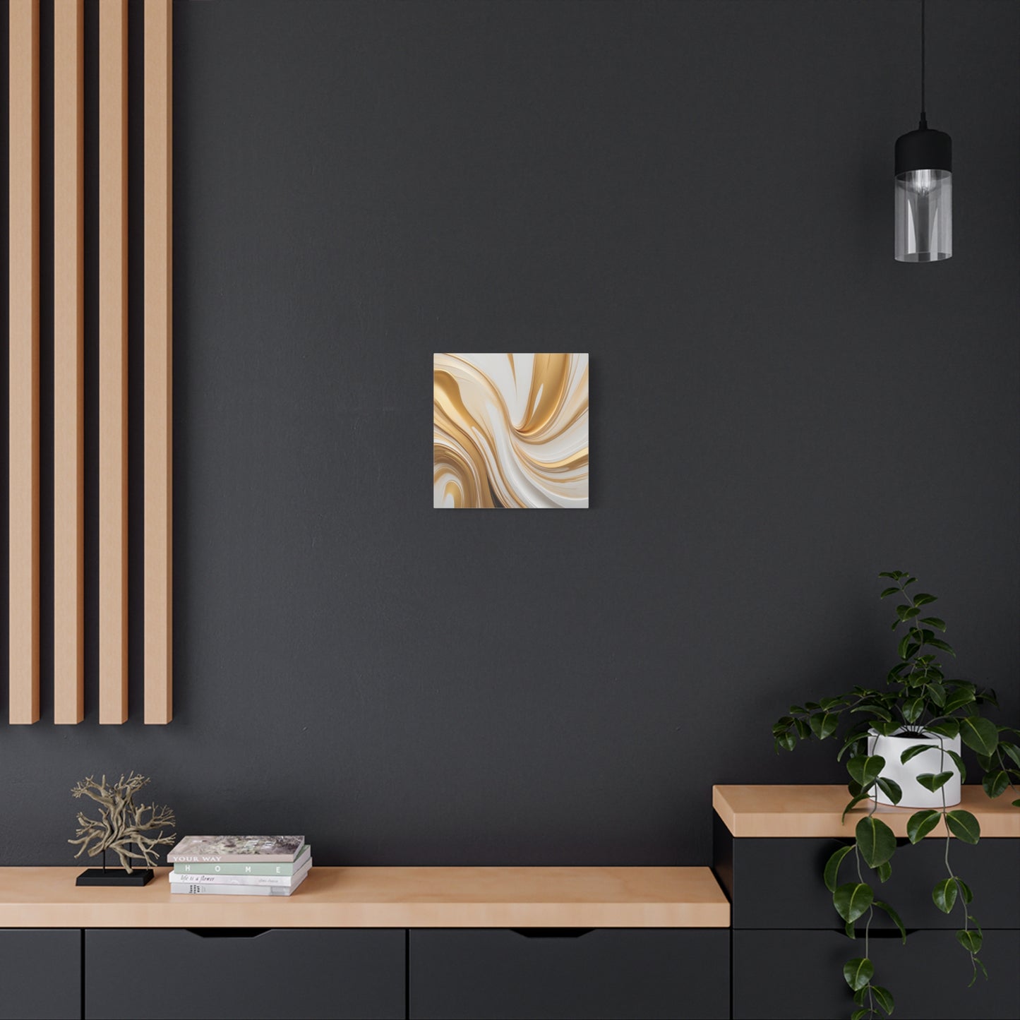 Gilded Currents – Luxe Abstract Fluid Canvas