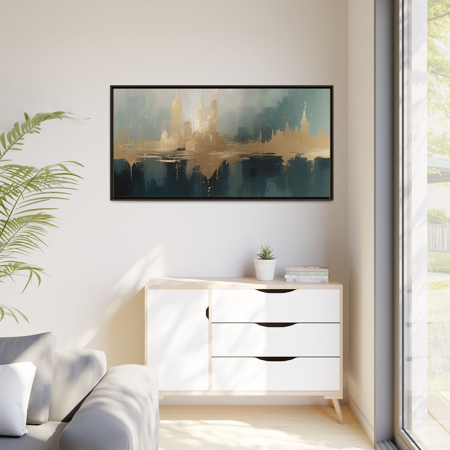 Matte Canvas, Framed (Multi-color)