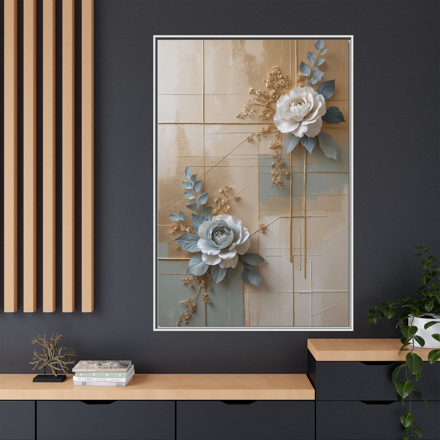 Matte Canvas, Framed (Multi-color)