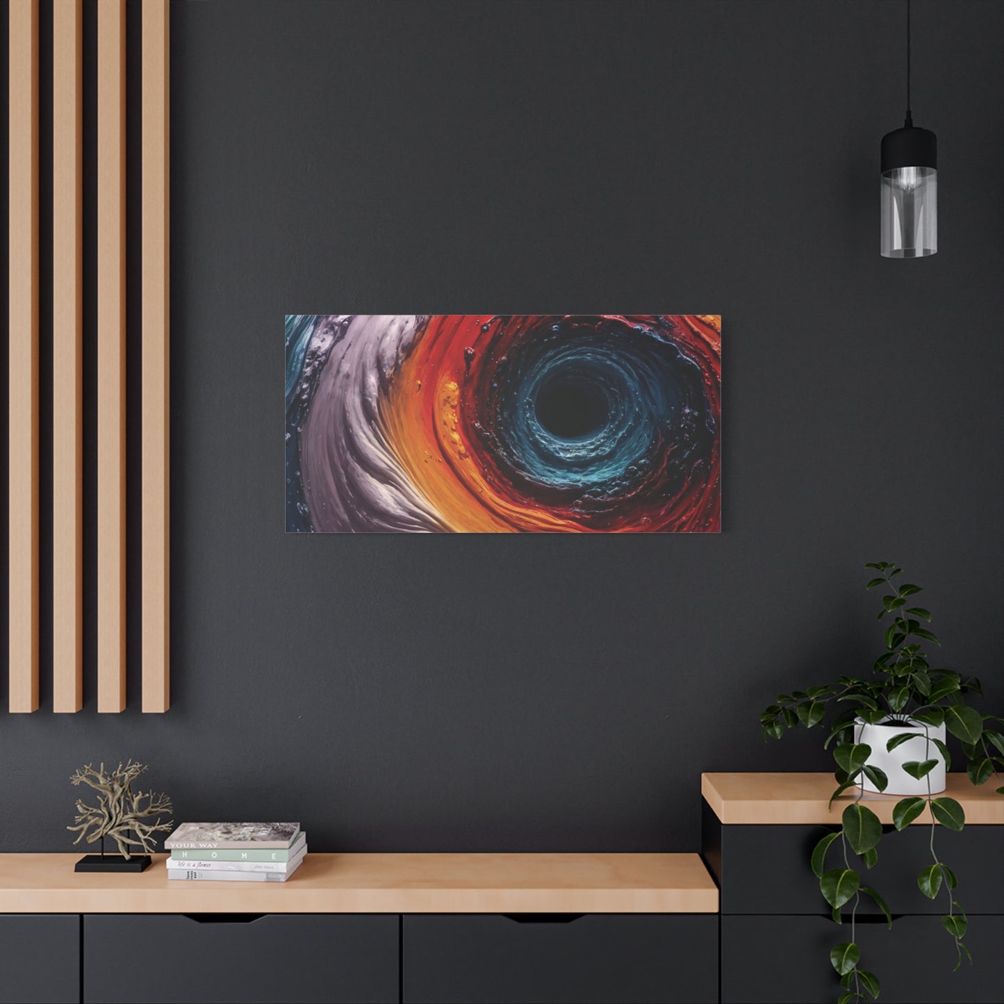 Vibrant Abstract Wall Art Canvas - Swirling Colors