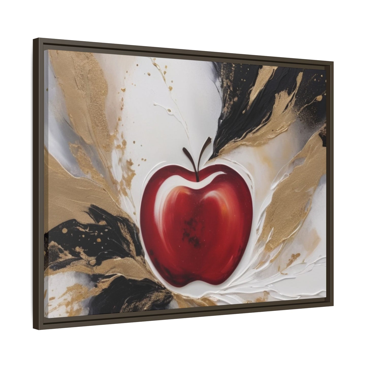 Elegant Apple Canvas Art Print - Framed Wall Decor