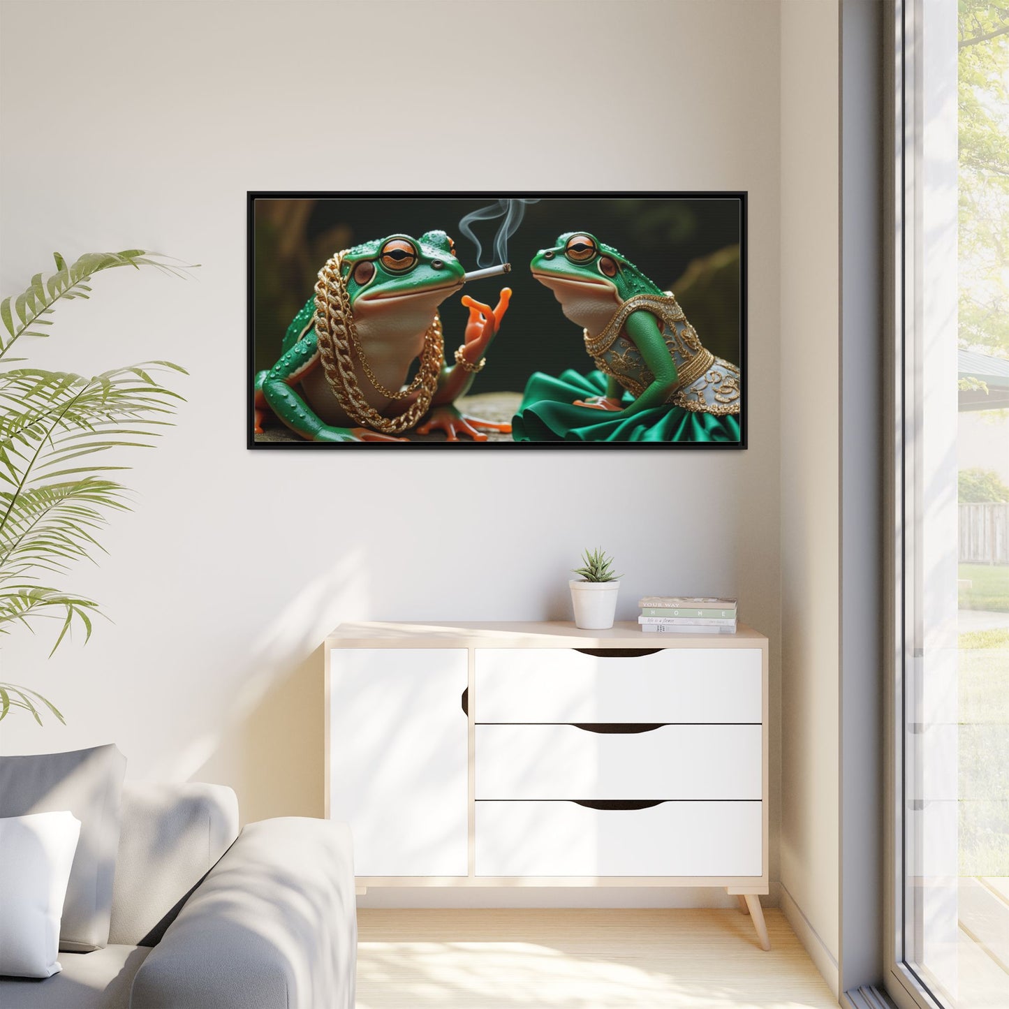 Matte Canvas, Framed (Multi-color)