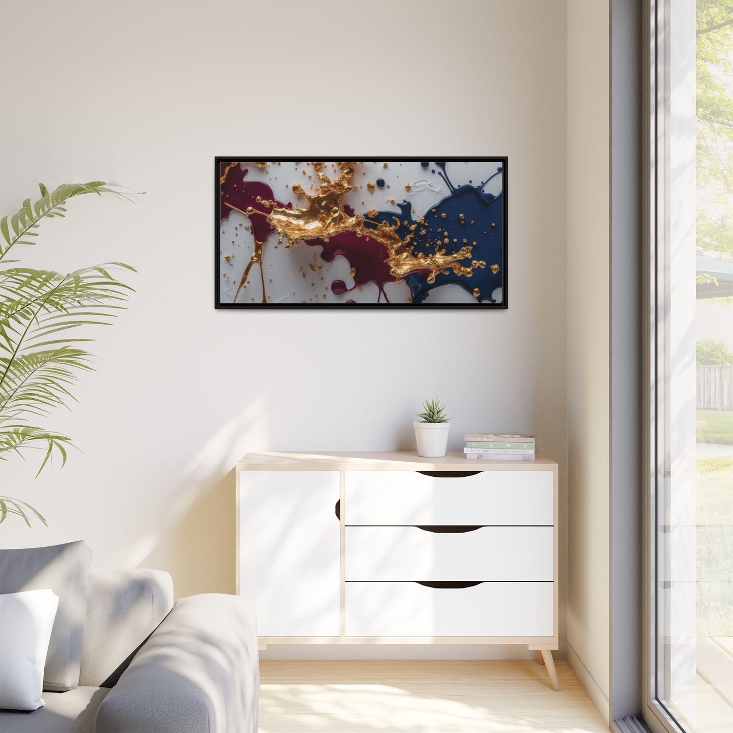Matte Canvas, Framed (Multi-color)