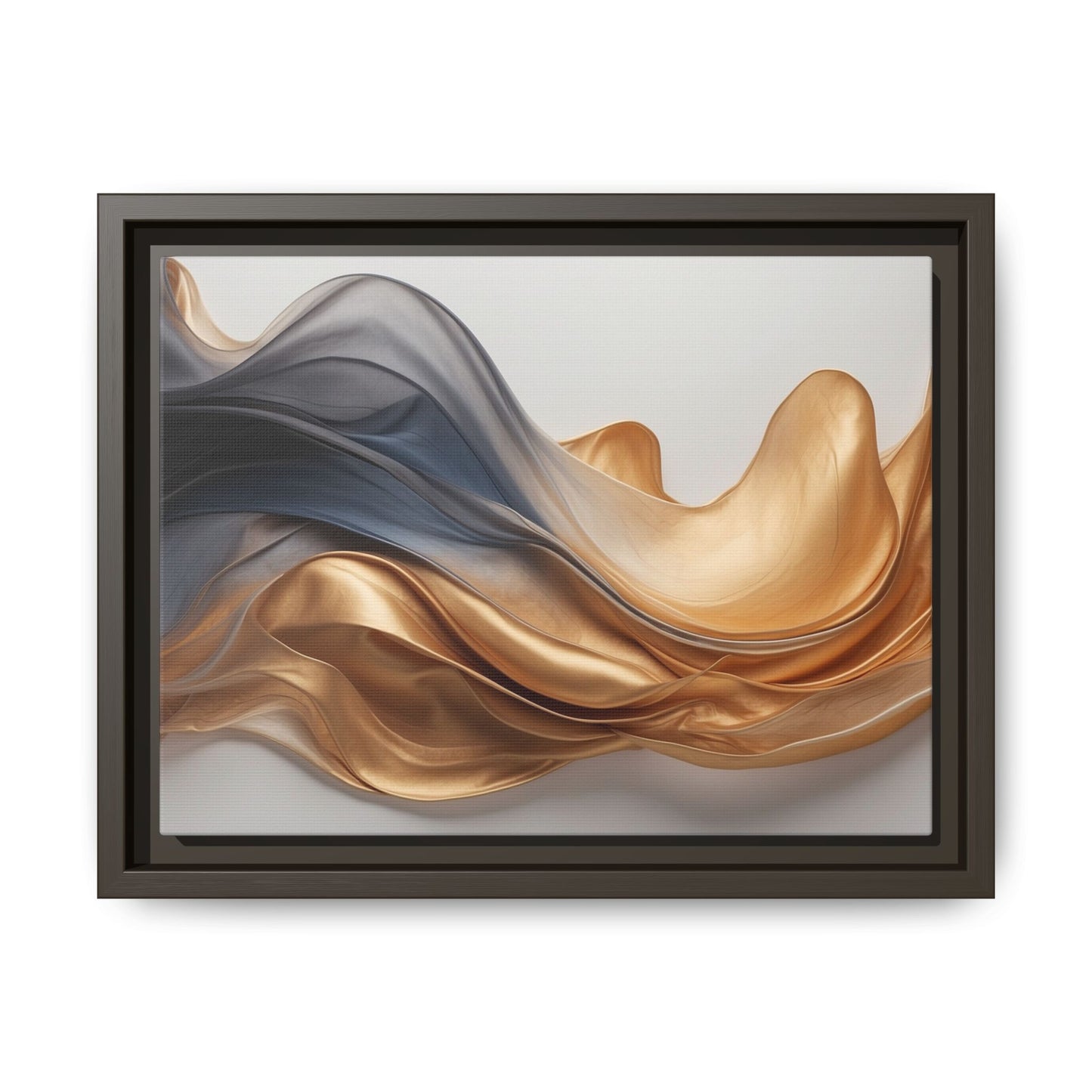 Abstract Matte Canvas Art Print - Framed Multi-color Wall Decor