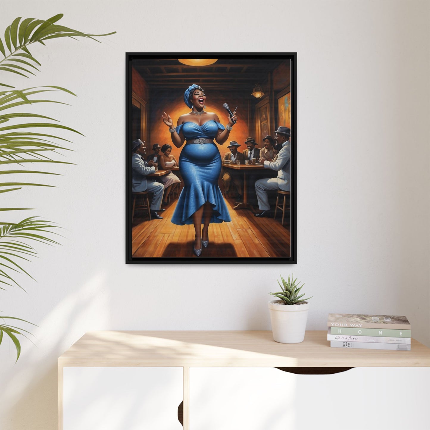 Matte Canvas, Framed (Multi-color)
