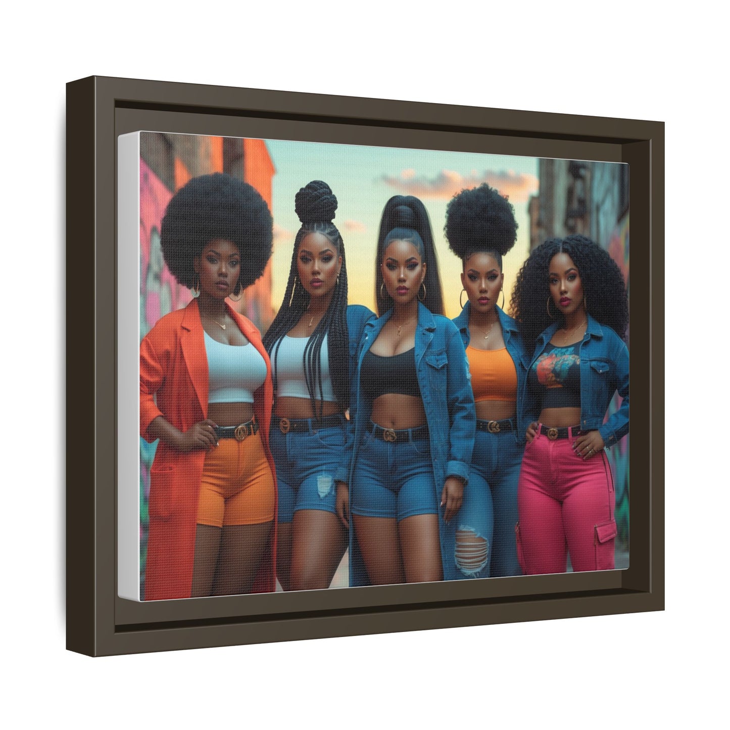 Matte Canvas, Framed (Multi-color)