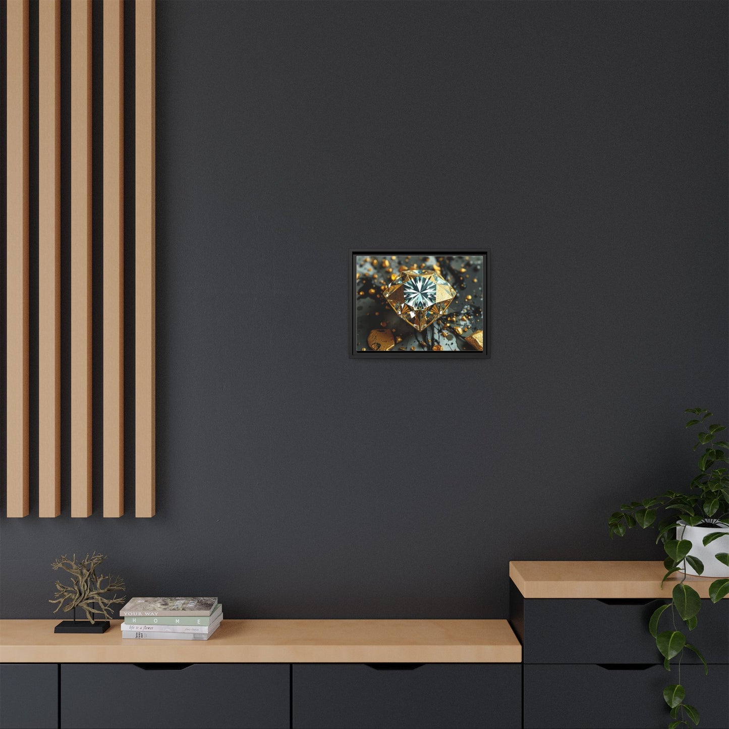 Matte Canvas, Framed (Multi-color)