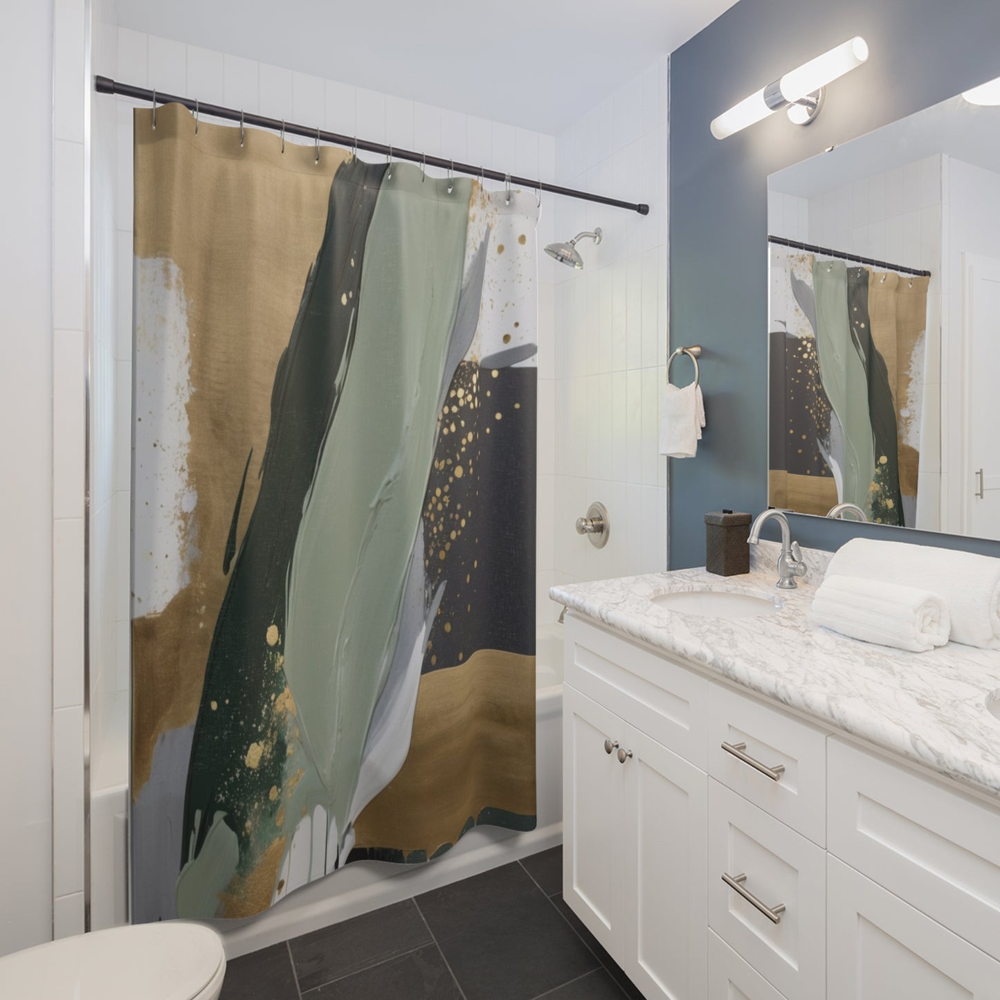 Verdant Echoes - Shower Curtain