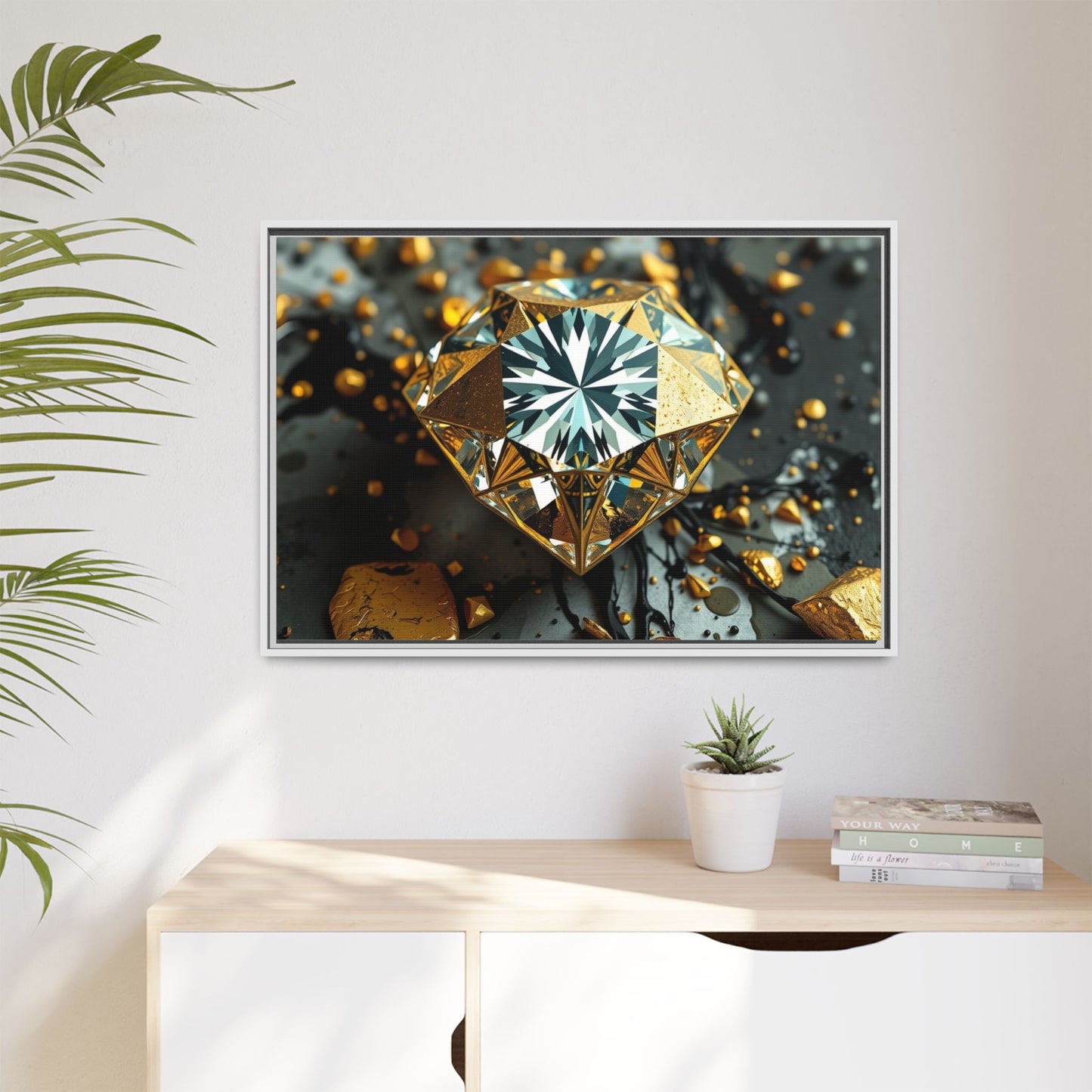 Matte Canvas, Framed (Multi-color)