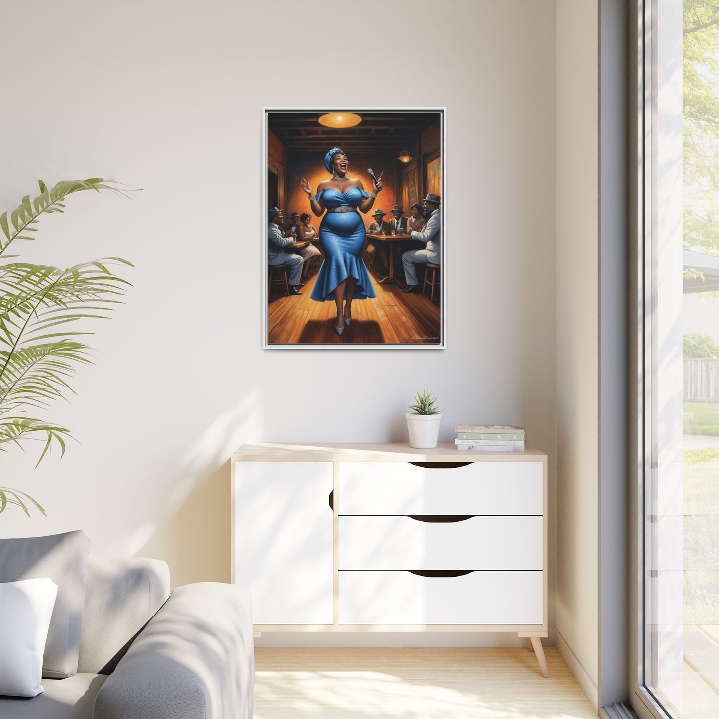 Matte Canvas, Framed (Multi-color)
