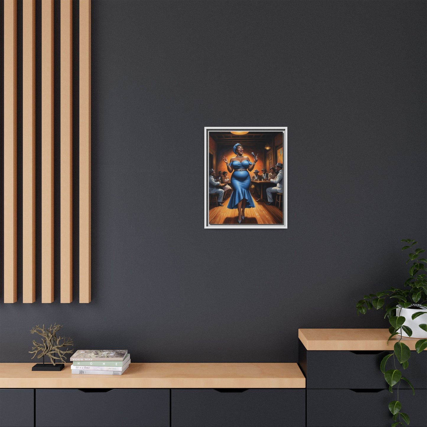 Matte Canvas, Framed (Multi-color)