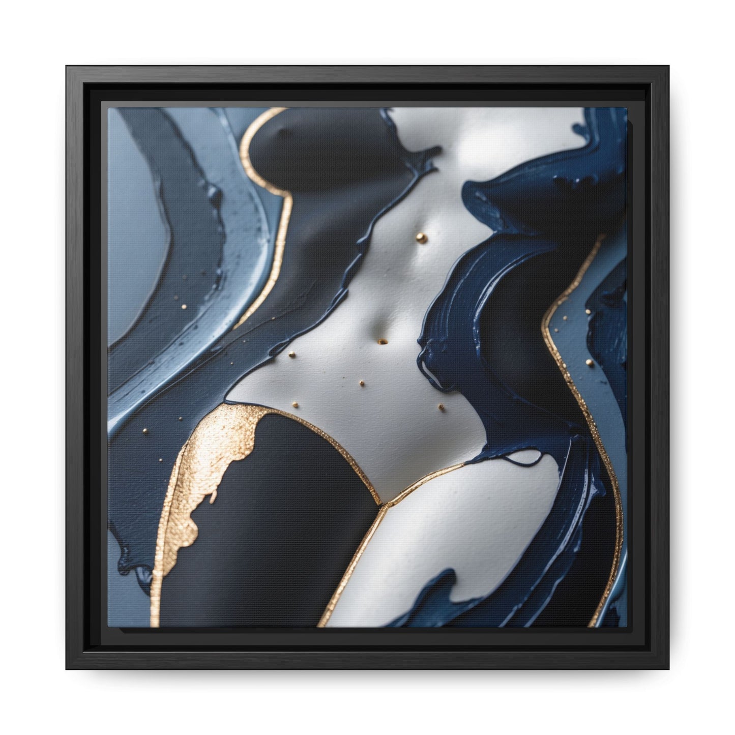 Sculpted in Midnight-Nude Canvas Print