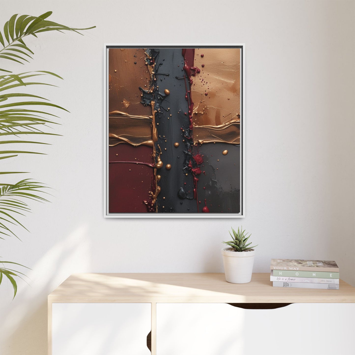 Matte Canvas, Framed (Multi-color)