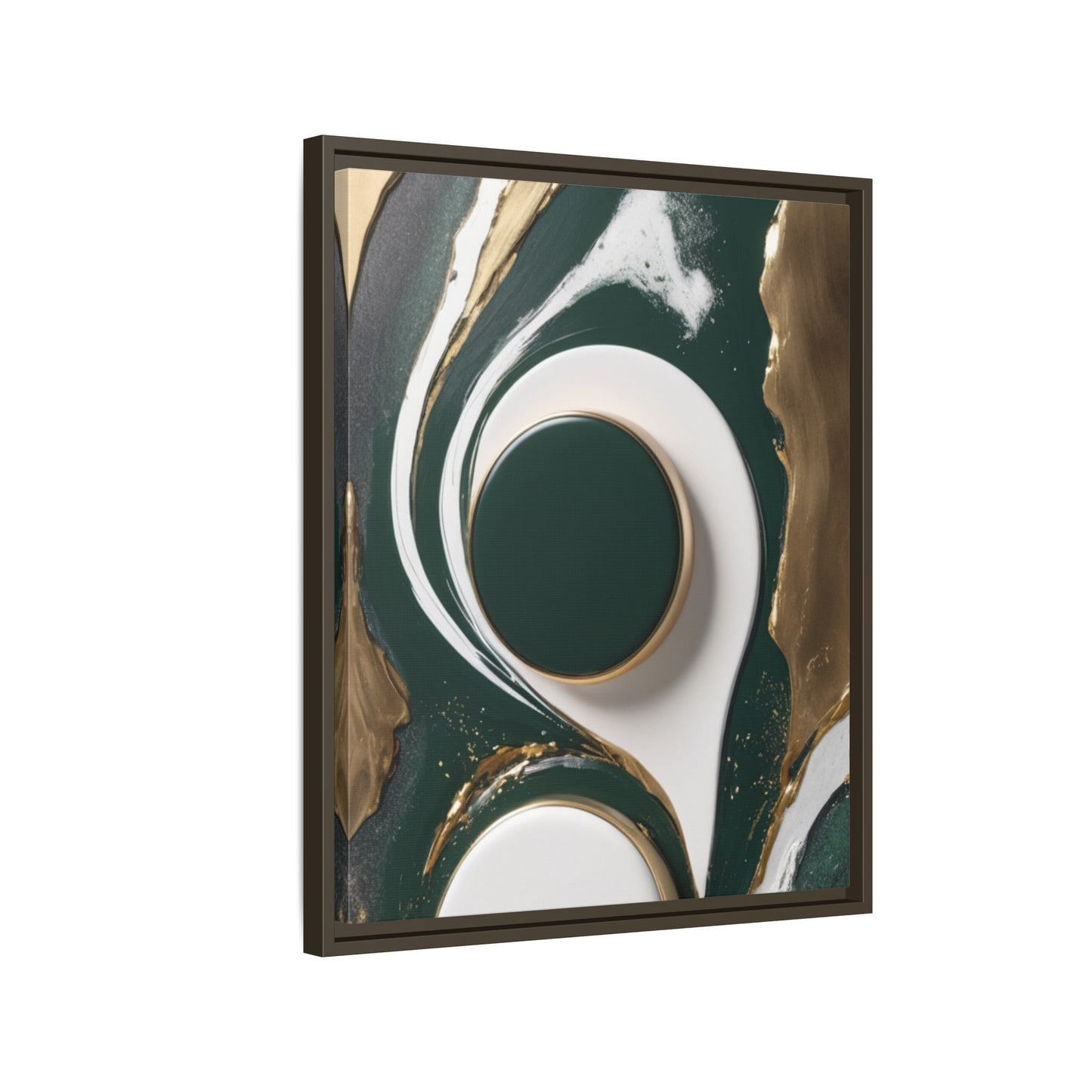Elegant Abstract Framed Canvas Art - Modern Multi-Color Home Decor